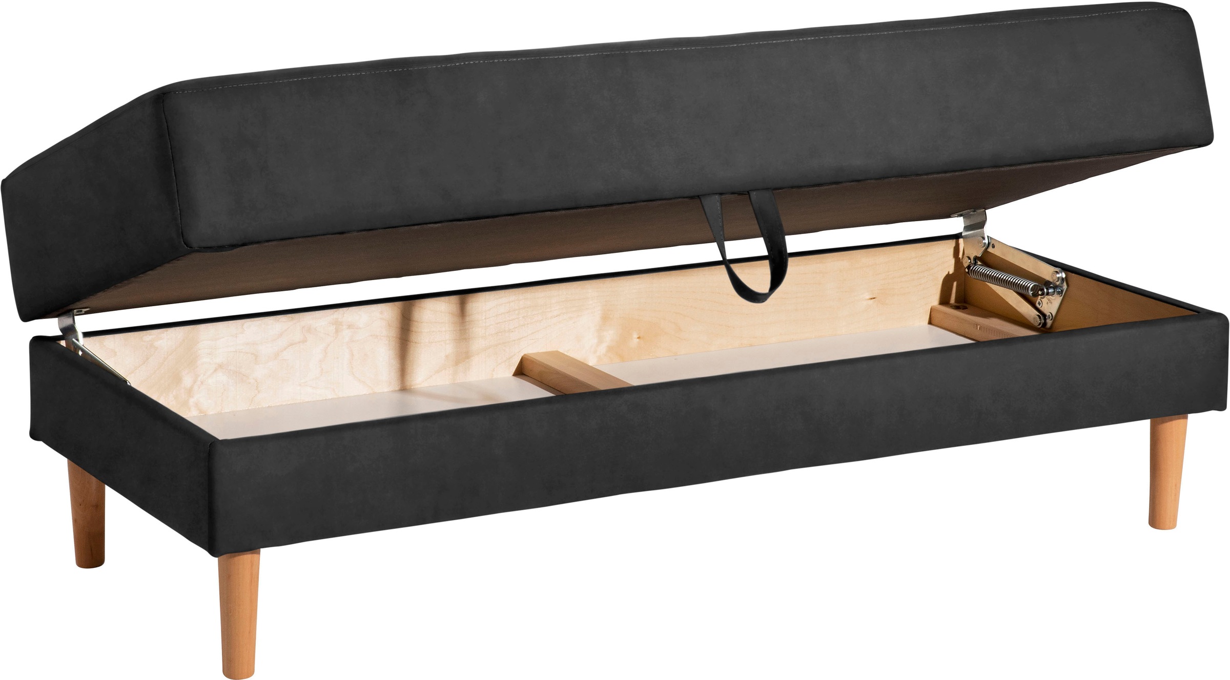 Max Winzer® Ecksofa »Just Chill«, Schlafsofa mit Recamiere, Rückenverstellung, inklusive Stauraumhocker