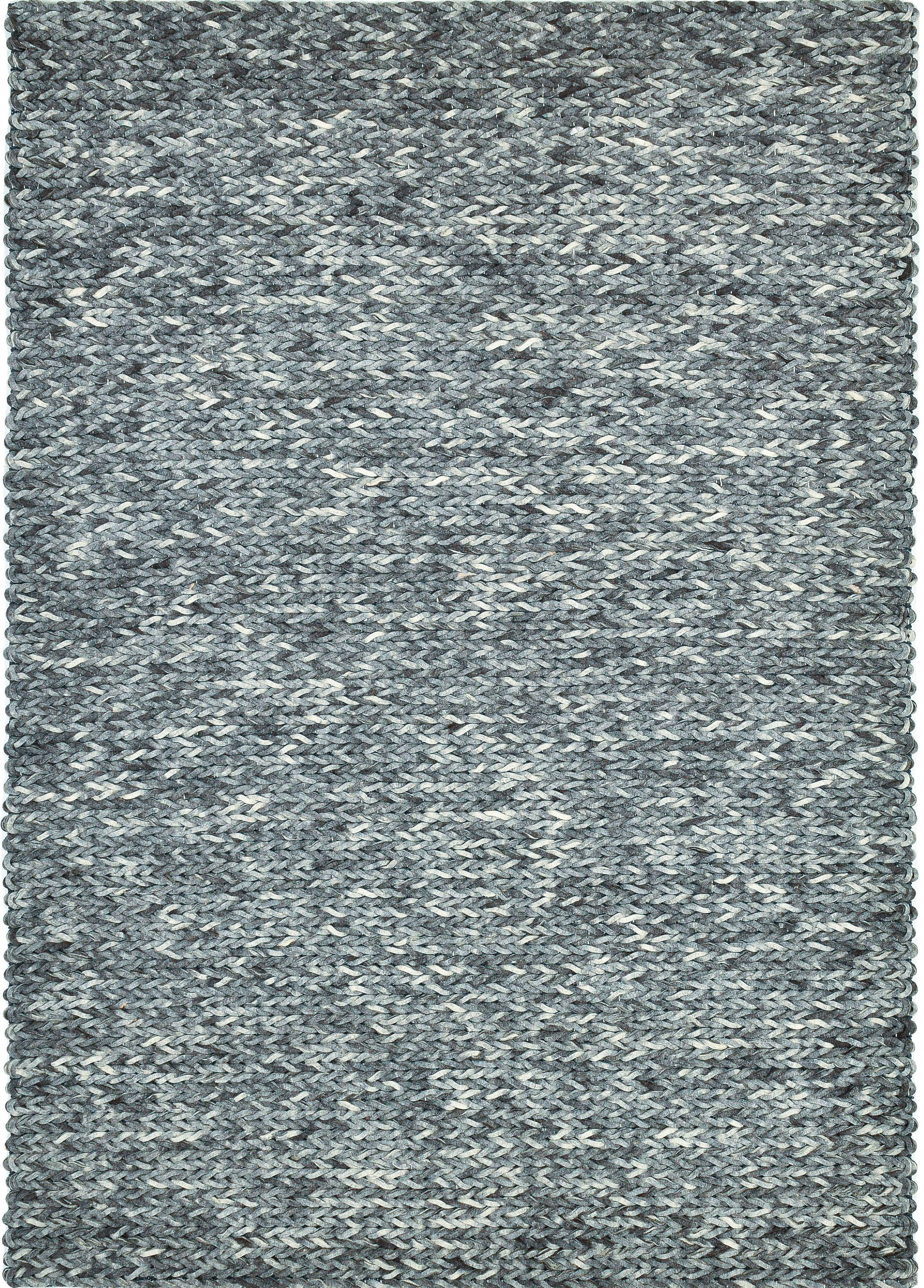 THEKO Wollteppich »Arlberg«, rechteckig, 23 mm Höhe, reine Wolle, Strickoptik, ideal im Wohnzimmer & Schlafzimmer