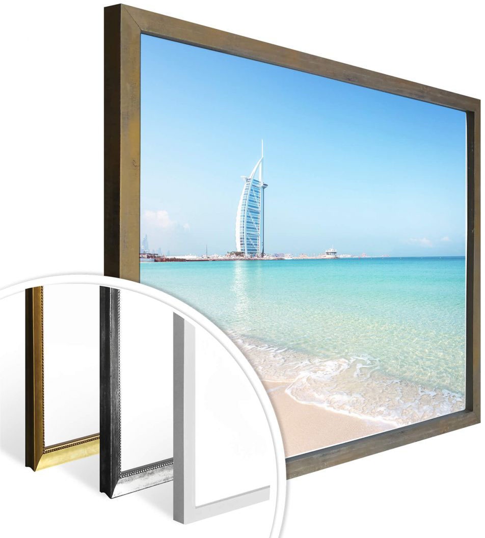 Wall-Art Poster »Poster Colombo Strand Dubai«, Strand, (1 St.), Poster ohne Bilderrahmen