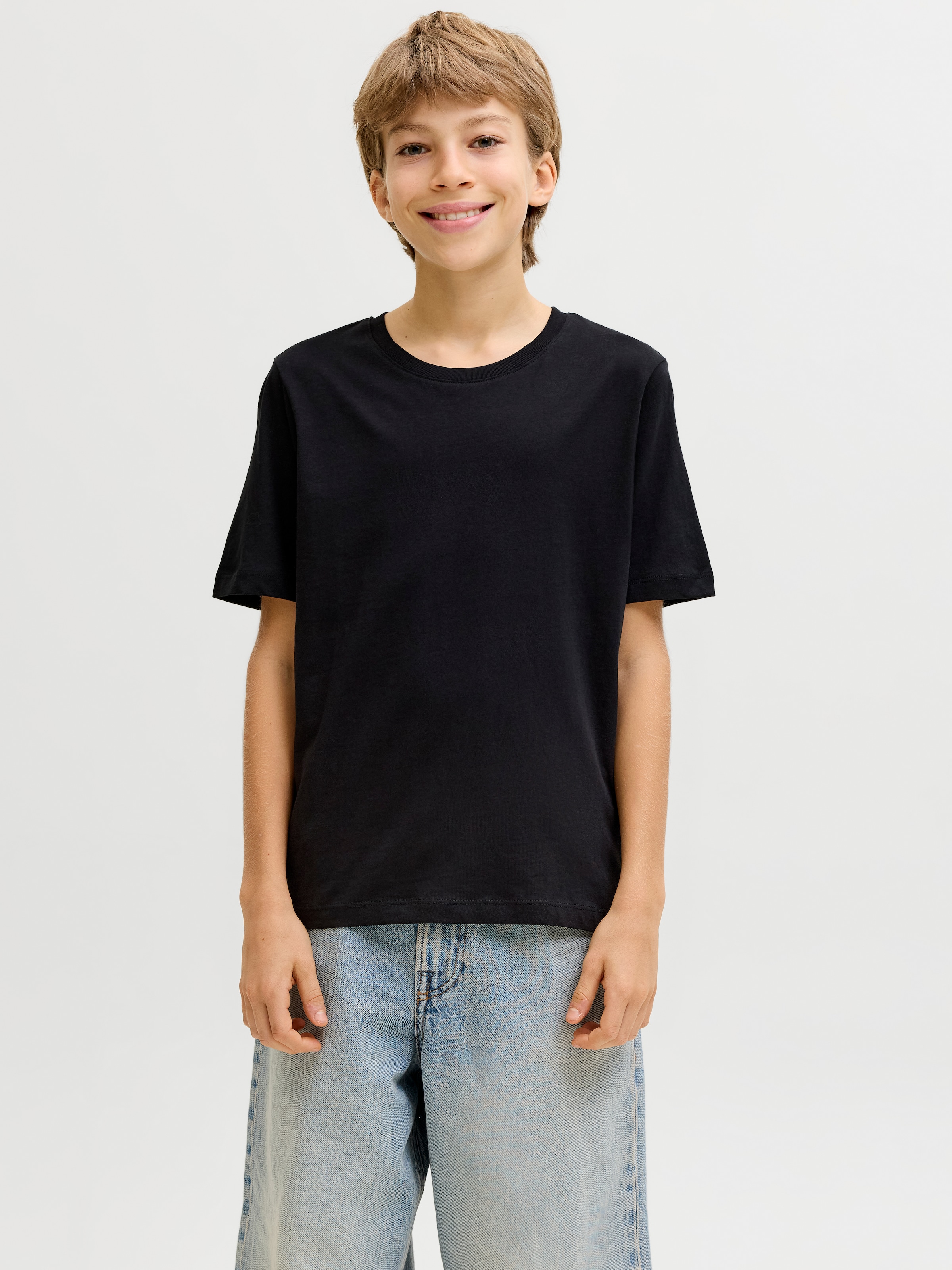 Jack & Jones Junior T-Shirt »JJEORGANIC BASIC TEE SS 3PK MP NOOS JNR« Packung, 3 tlg.