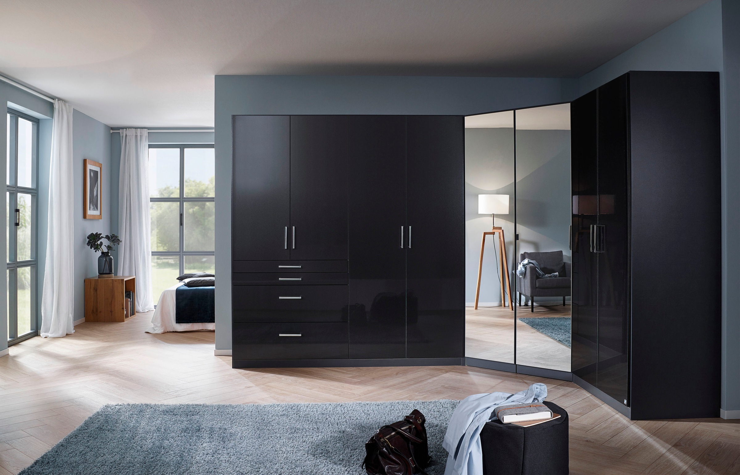 rauch Schrank-Set "Kleiderschrank Schrank Garderobe Garderobenschrank Ecksc günstig online kaufen