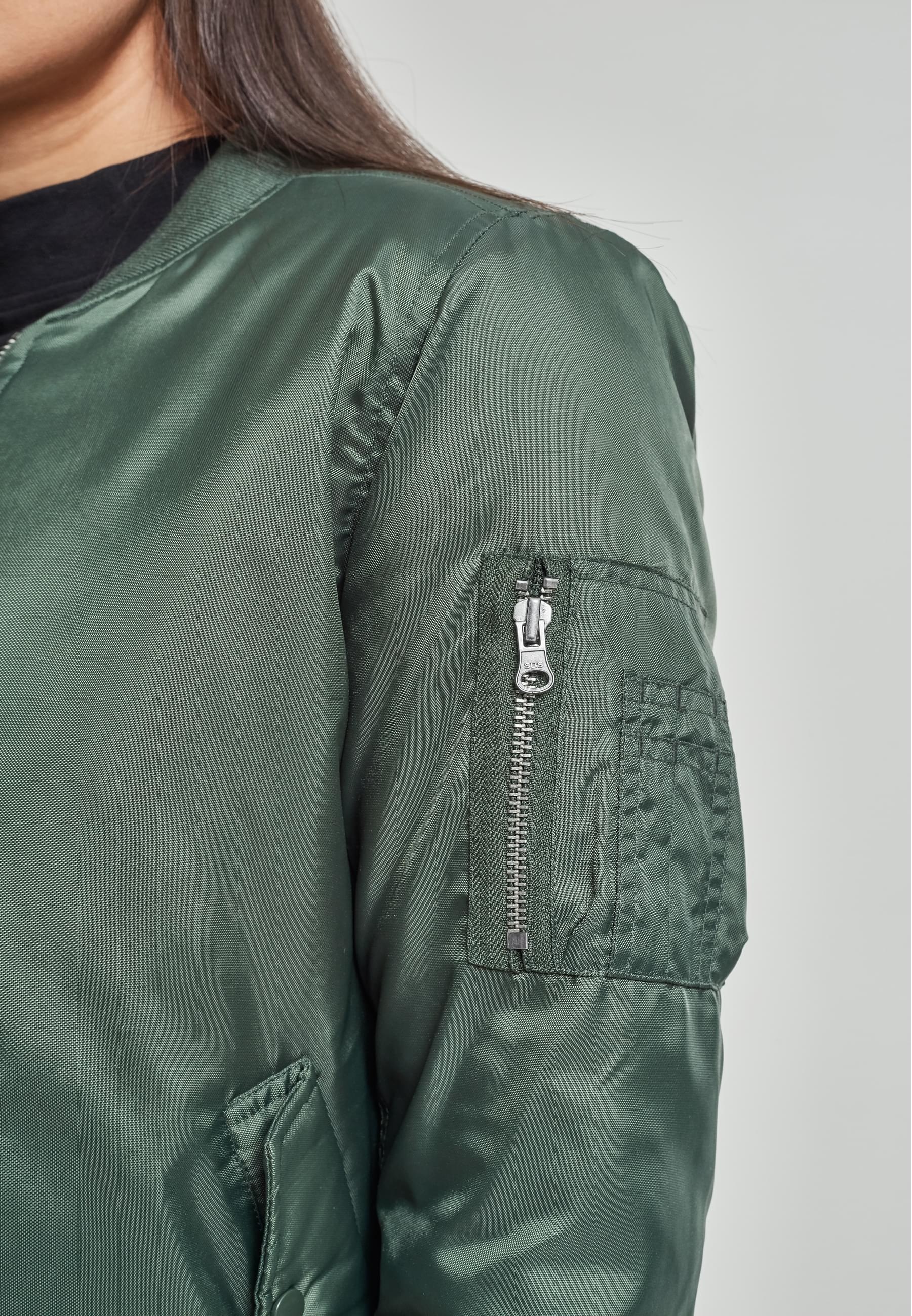 URBAN CLASSICS Allwetterjacke »Urban Classics Damen Ladies Basic Bomber Jacket«, (1 St.), ohne Kapuze