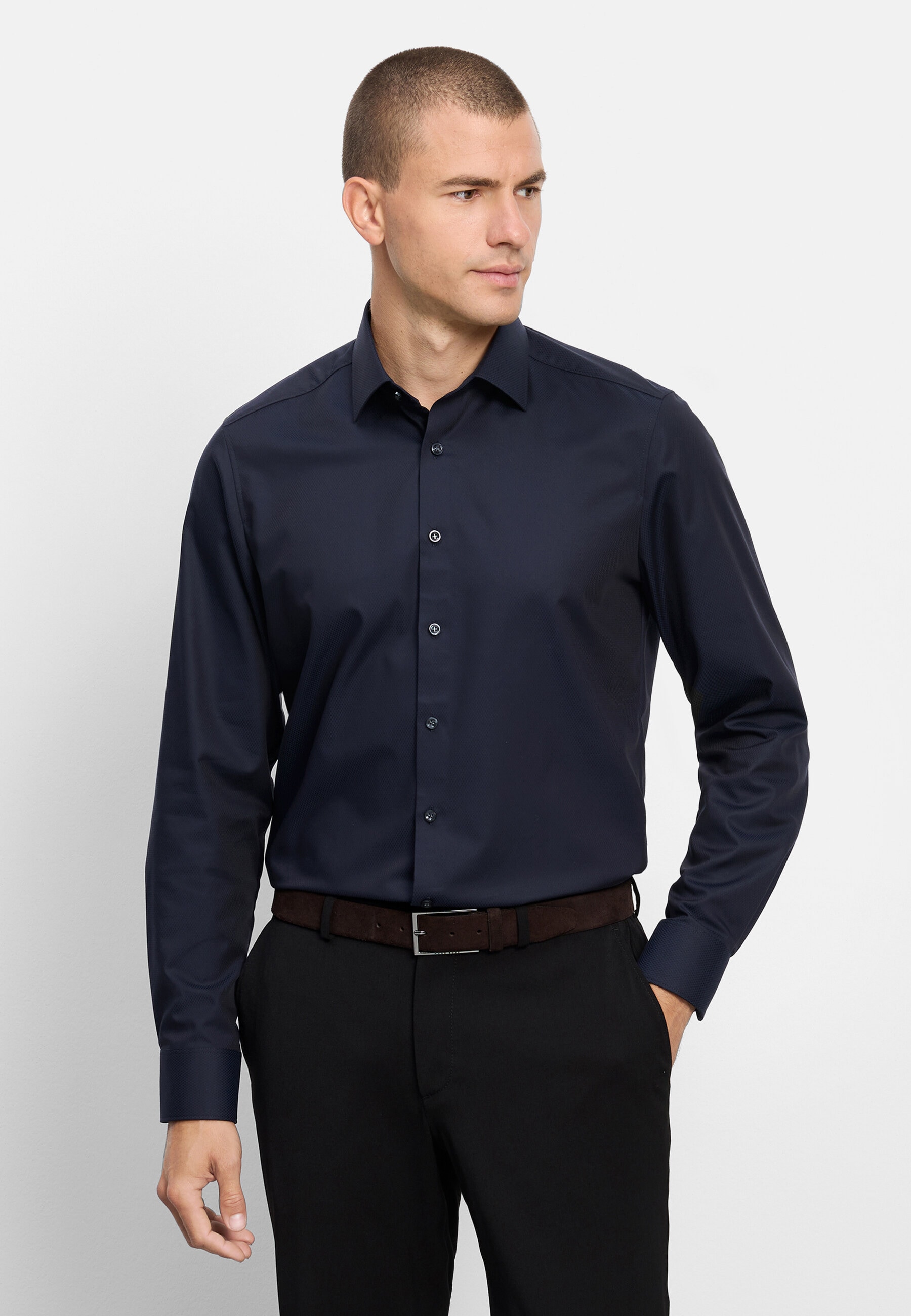 OLYMP Businesshemd "OLYMP Level Five, Body Fit, Kent mit extra langem Arm"