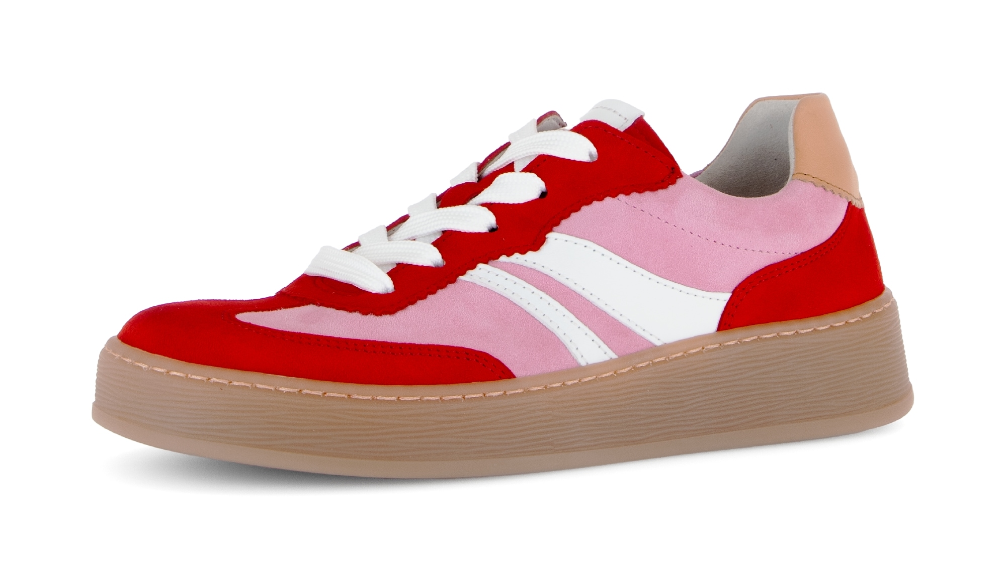 Gabor Plateausneaker "FLORENZ" Freizeitschuh, Halbschuh, Schnürer, im Retro günstig online kaufen