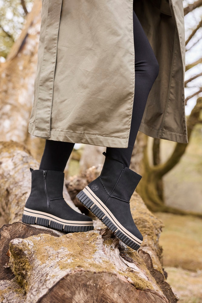 Rieker Winterboots  Keilstiefelette, Boots mit Reißverschluss