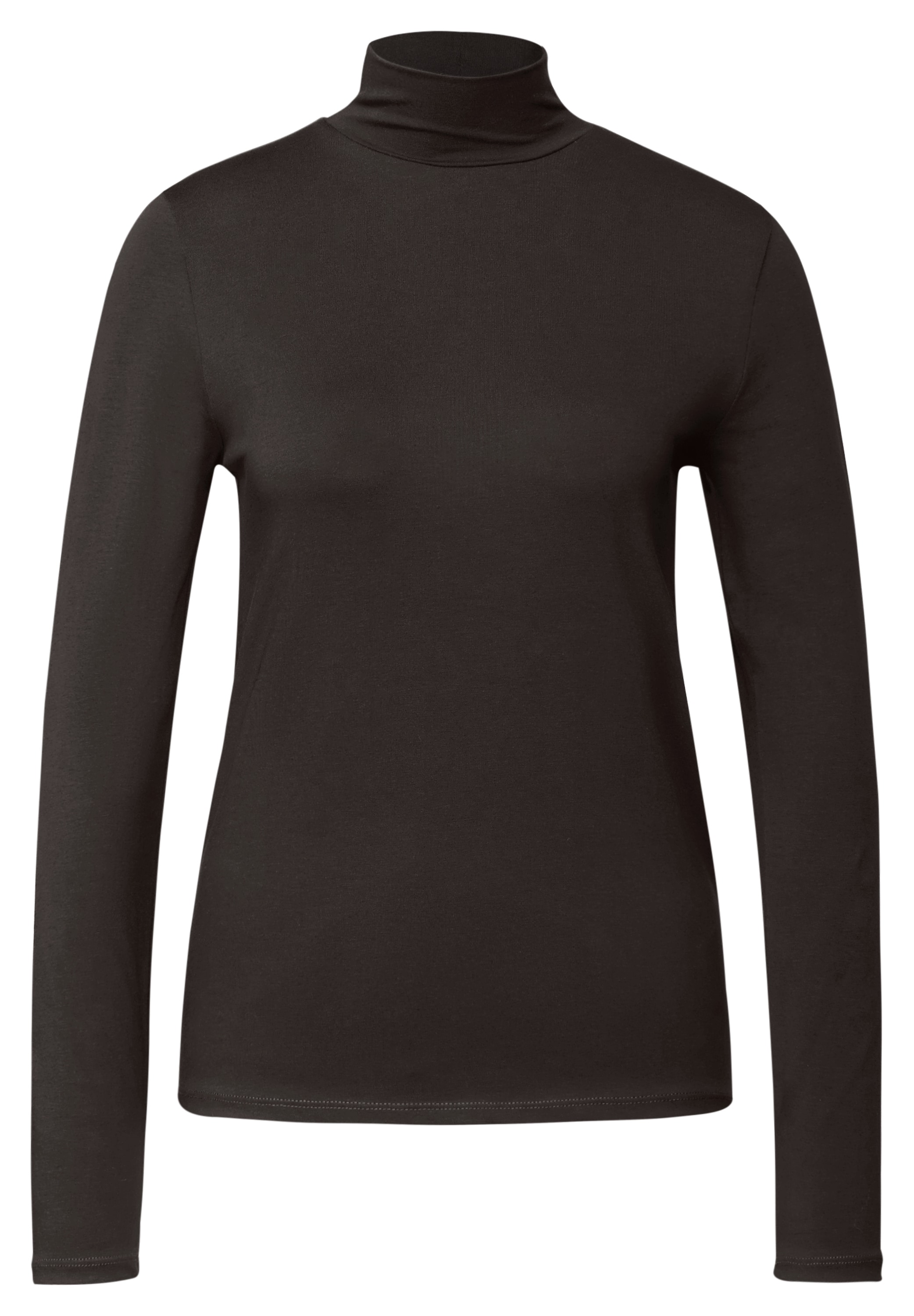 STREET ONE STUDIO Langarmshirt, aus Baumwolle mit Stretchante