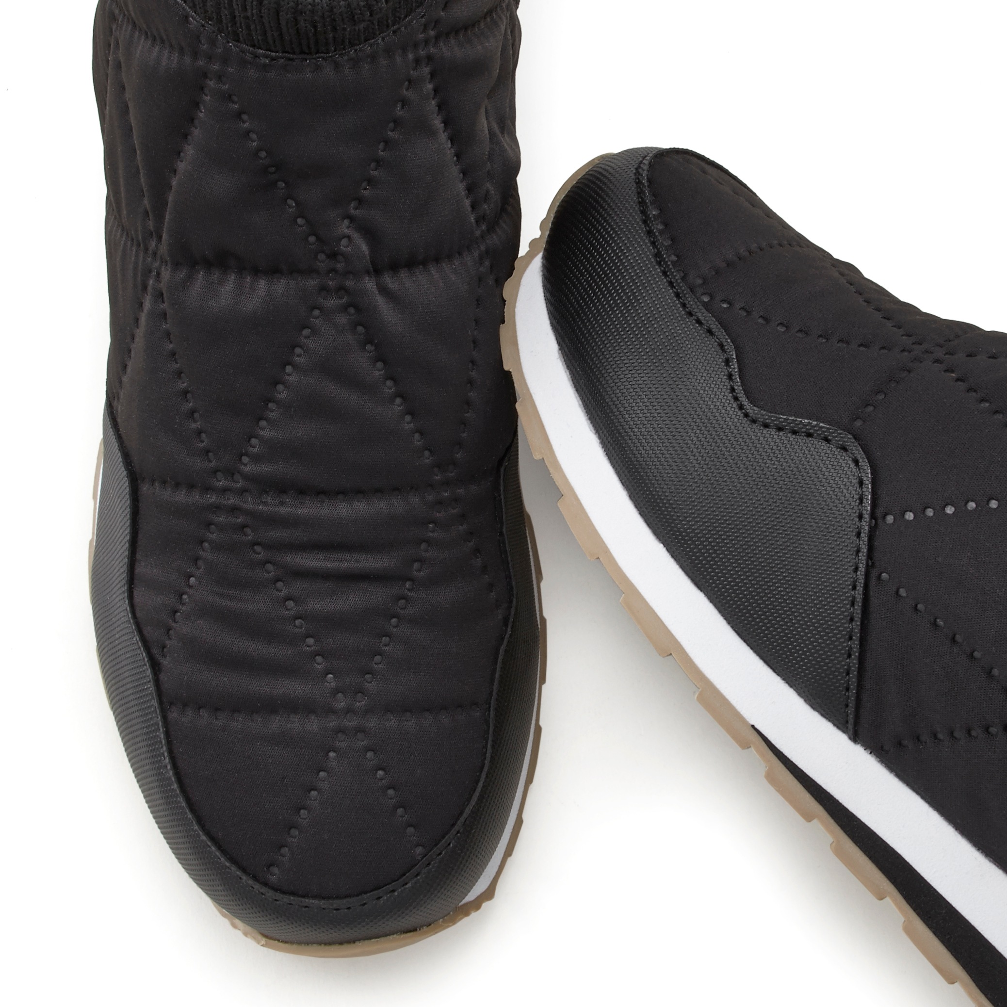Winterstiefelette VIVANCE, Damen, Gr. 40, schwarz, Obermaterial: 50% Lederimitat, 50% Nylon. Decksohle: 100% Textilmaterial. Futter: 100% Textilmaterial. Laufsohle: 100% Synthetik, unifarben, Schuhe Winterstiefelette, in modischer Stepp-Optik, Ankle Stief 3