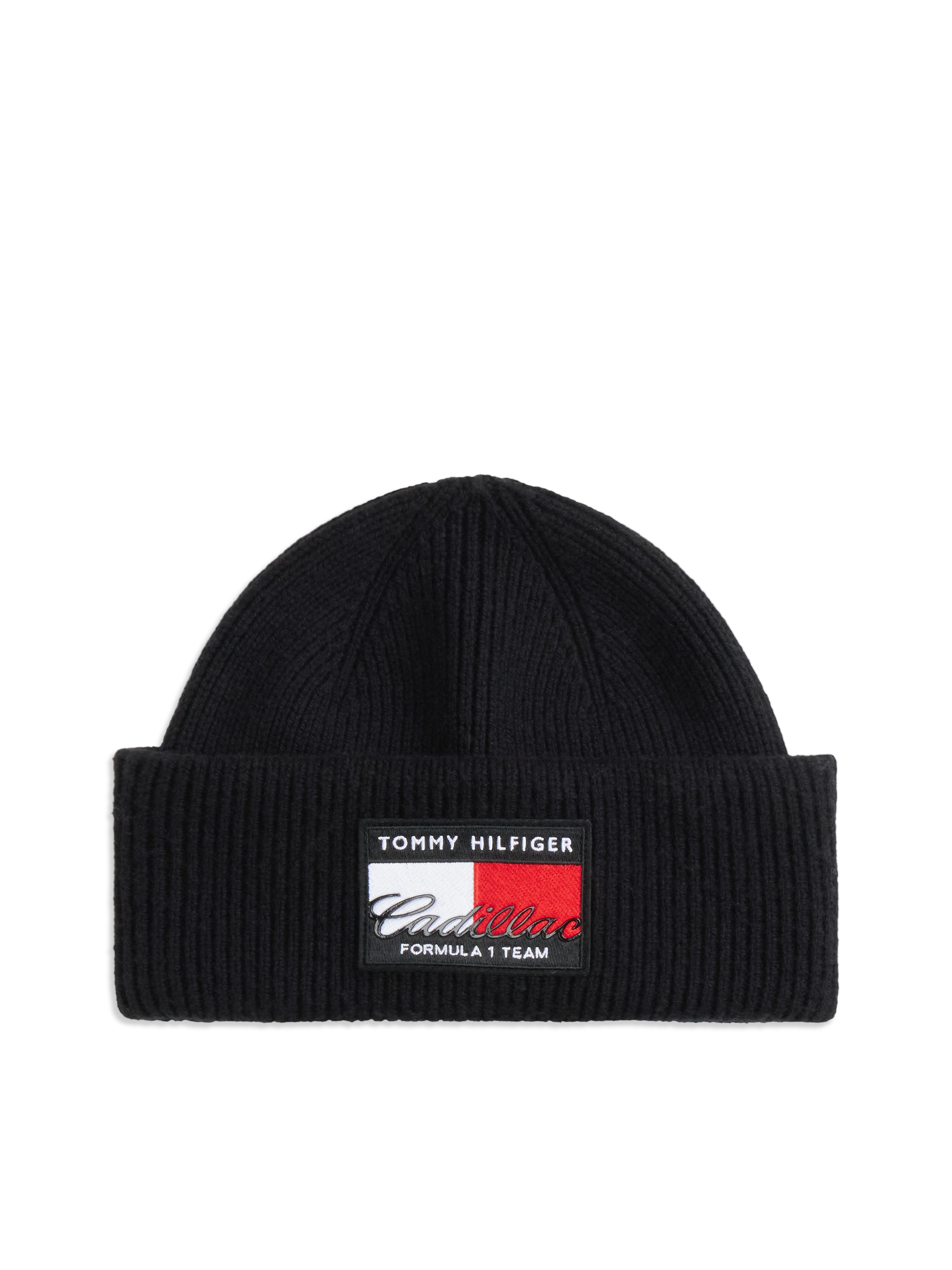 Tommy Hilfiger Beanie "TH x Cadillac Formula 1 Team-Flag-Logo" Wollmix, Unisex