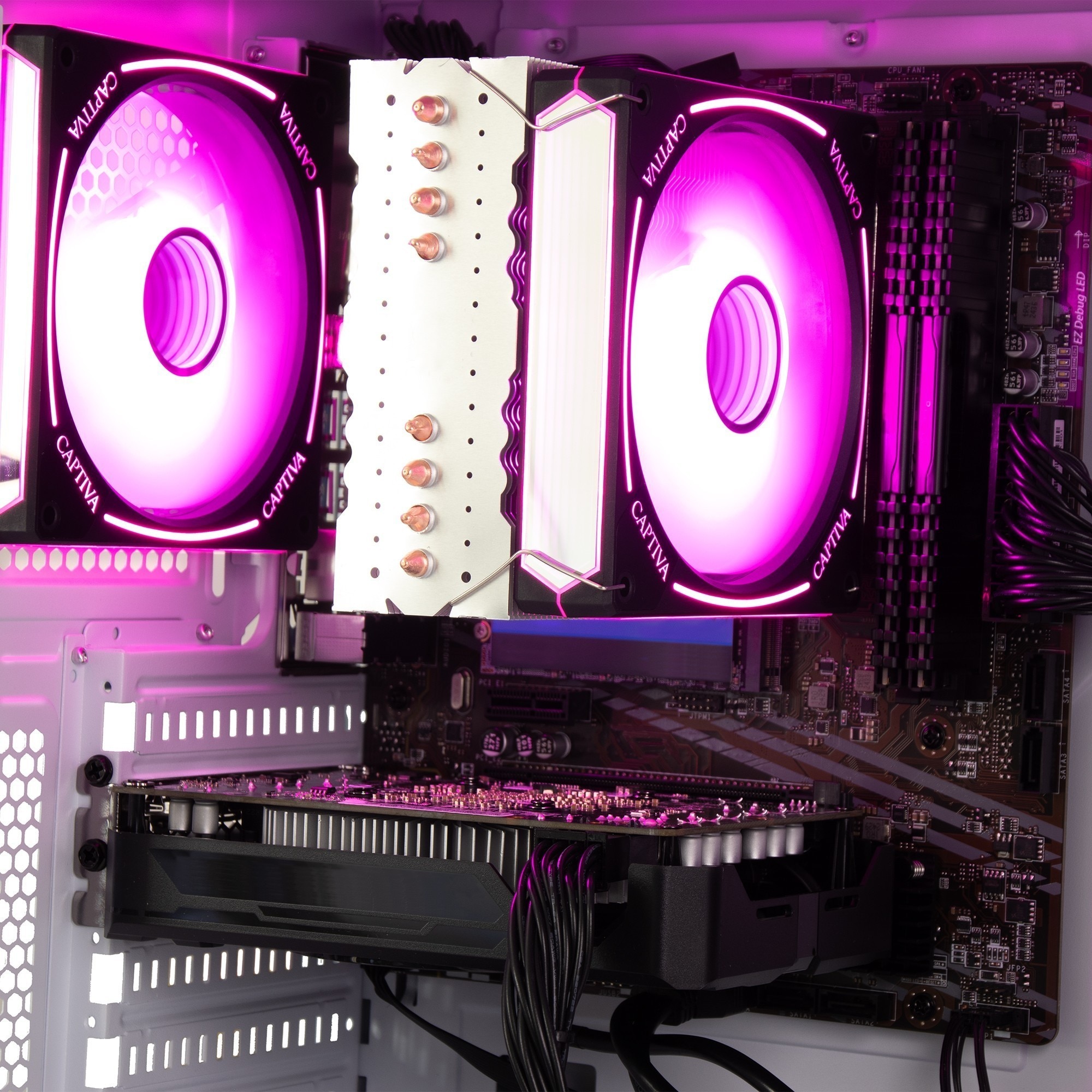 CAPTIVA Gaming-PC-Komplettsystem »Advanced Gaming I86-159 TFT Bundle« 27 ″ Intel® Core i7 GeForce RTX 4060 32 GB RAM 1.000 GB SSD 4 Stk.