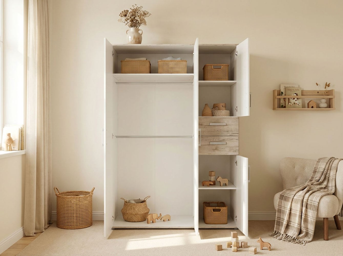 arthur berndt Kleiderschrank »Bente, Kinderkleiderschrank« Made in Germany