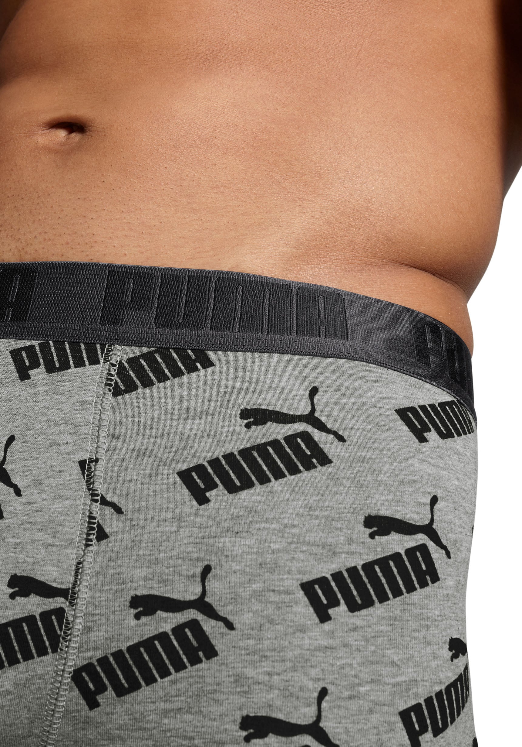 PUMA Boxer, (Packung, 2er-Pack), mit Allover Puma Druck
