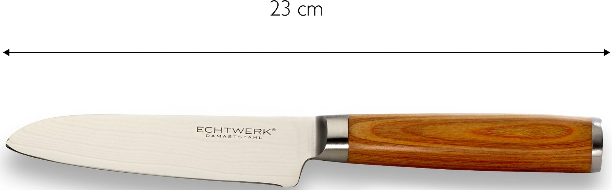 ECHTWERK Messer-Set »Damaszener« Küchenmesser-Set mit Holzgriffen in natürlicher Optik