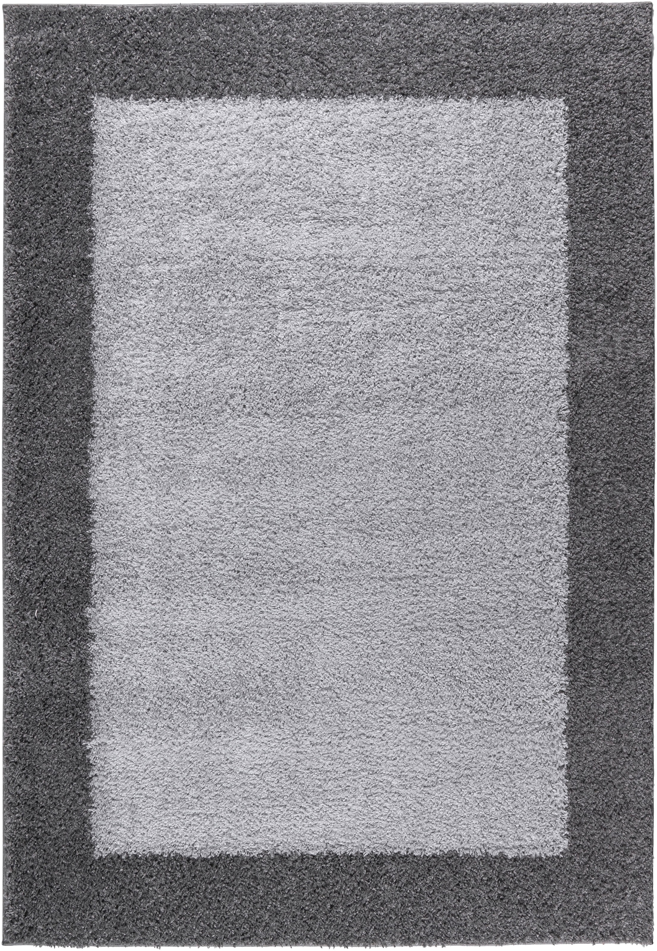 OTTO home Hochflor-Teppich »Liams« rechteckig 30 mm Höhe mit Bordüre, besonders weich und kuschelig, Wohnzimmer, Schlafzimmer