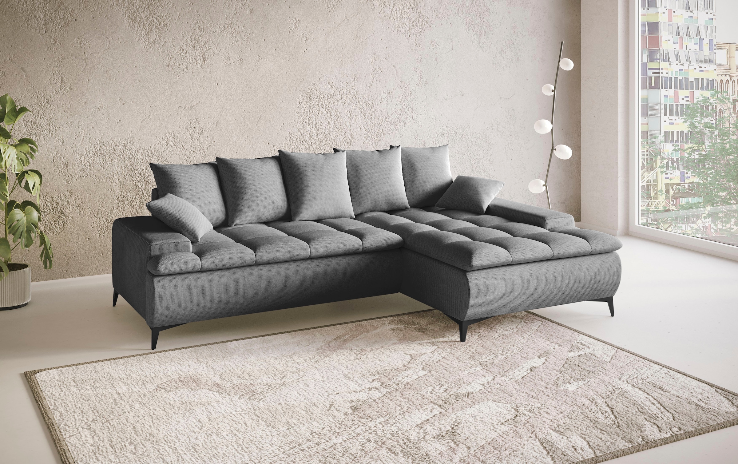 Mr. Couch Ecksofa »Haiti III, L-Form«, Mit Kaltschaum, bis 140 kg belastbar