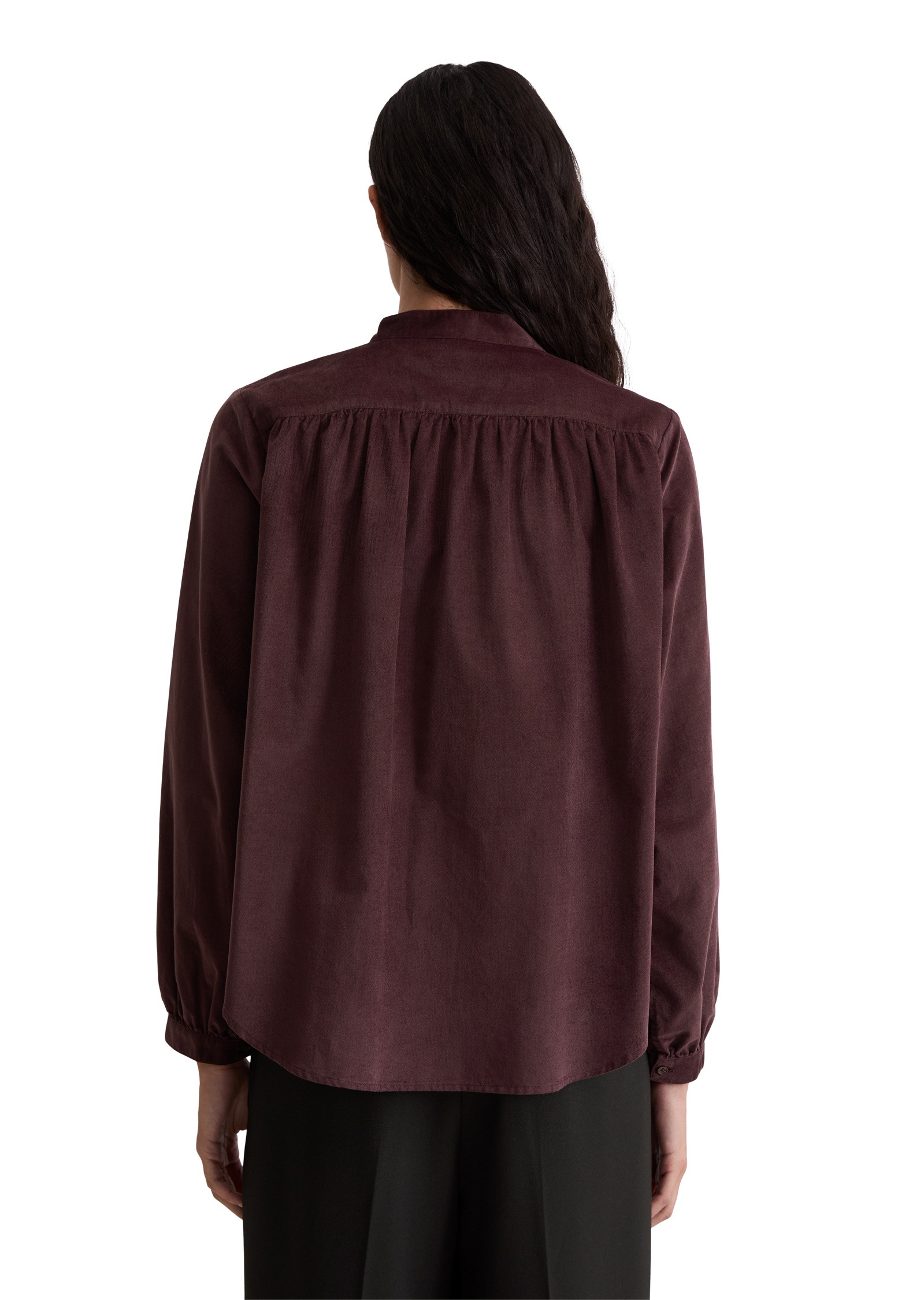 Thumbnail - Marc OPolo Langarmbluse "aus Organic-Cotton-Viskose-Mix"