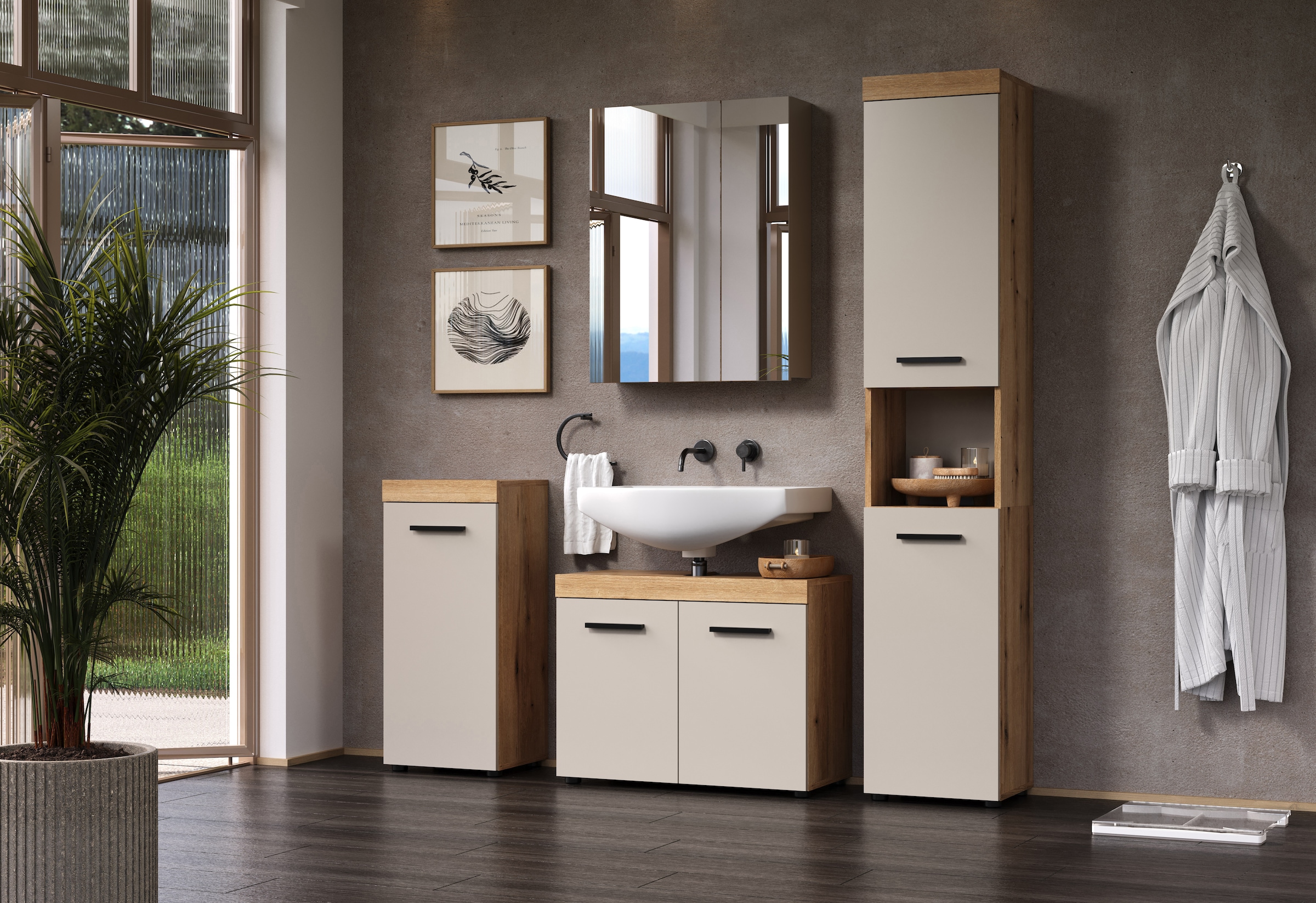 welltime Waschbeckenunterschrank »Isera« 1 Stk. tlg.