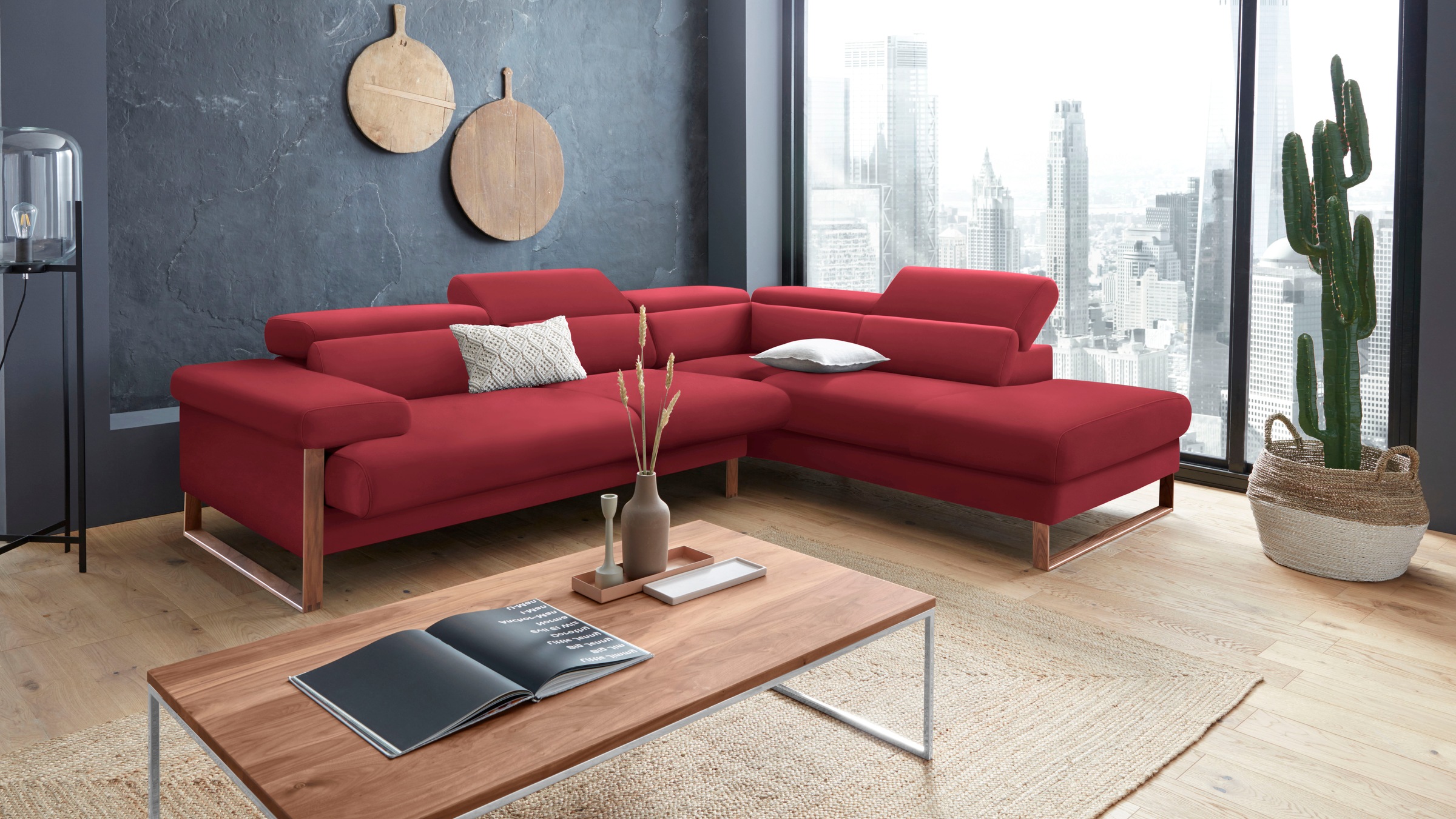 W.SCHILLIG Ecksofa "finn, Designsofa mit tollem Sitzkomfort, bequem, L-Form günstig online kaufen