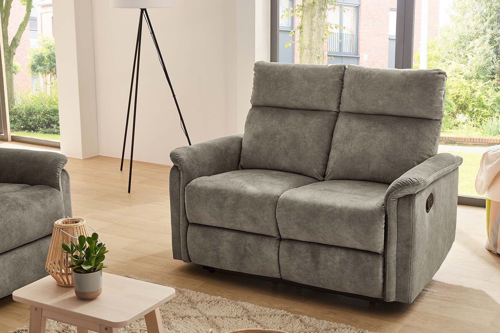 Jockenhöfer Gruppe 2-Sitzer "Amrum, B: 130 cm" mit Relax- & Liegefunktion, Taschenfederkern-Polsterung