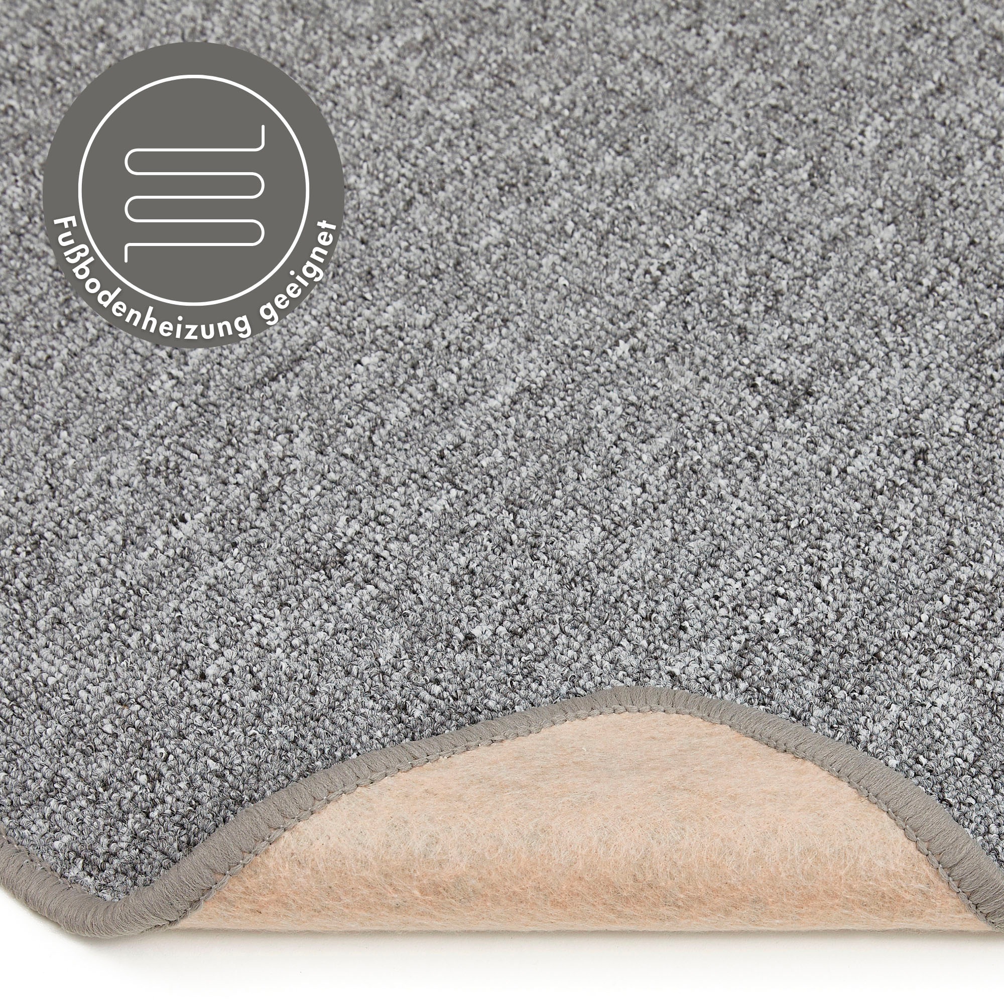 Andiamo Teppich »Luton, Made in Germany«, rechteckig, 5 mm Höhe, melierte Optik, auch als Läufer, Wohnzimmer & Schlafzimmer