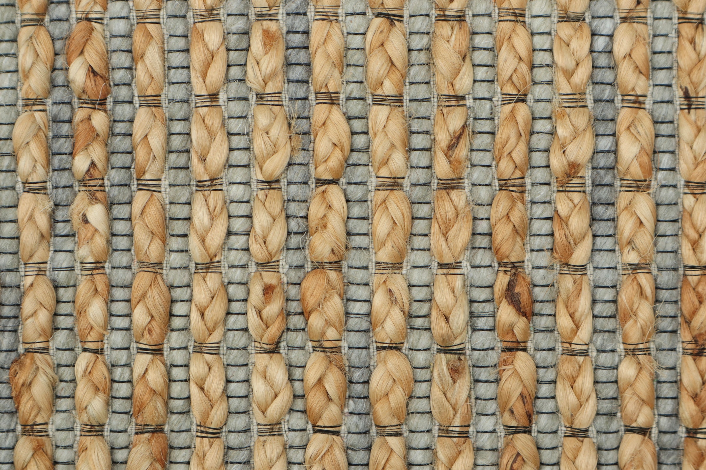 OTTO home Teppich »Jerron, Jute-Mix, Flechtoptik« rechteckig 15 mm Höhe Scandi-Stil, Strukturgewebe, Wohnzimmer, Schlafzimmer, Esszimmer