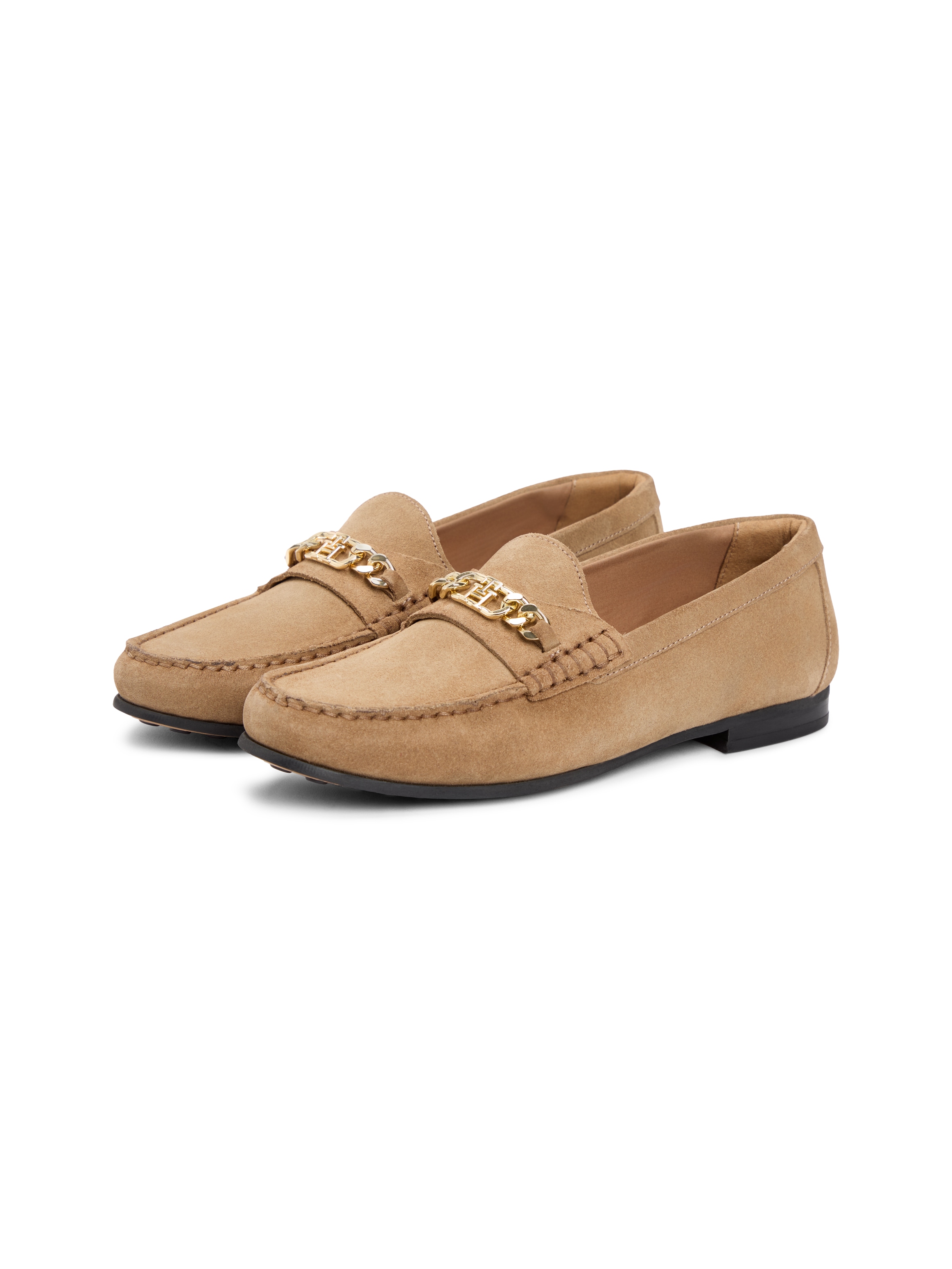 Tommy Hilfiger Loafer "TH CHAIN SUEDE LOAFER" Slipper, Businessschuh, Schlu günstig online kaufen