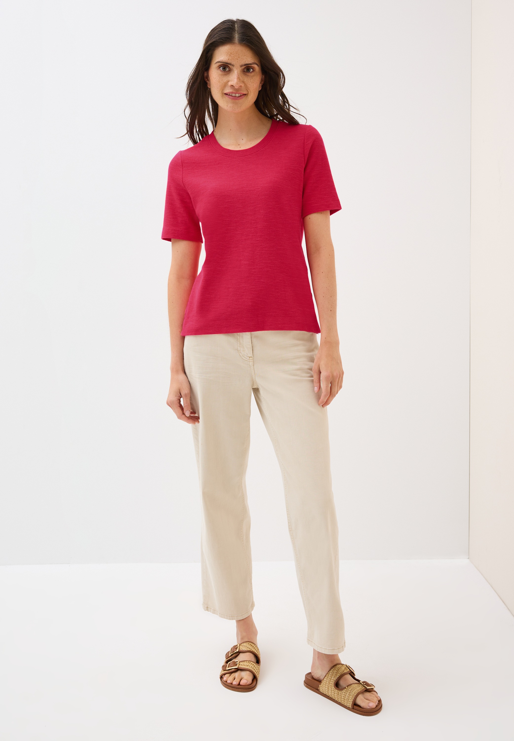Cecil T-Shirt, mit Knopf Details