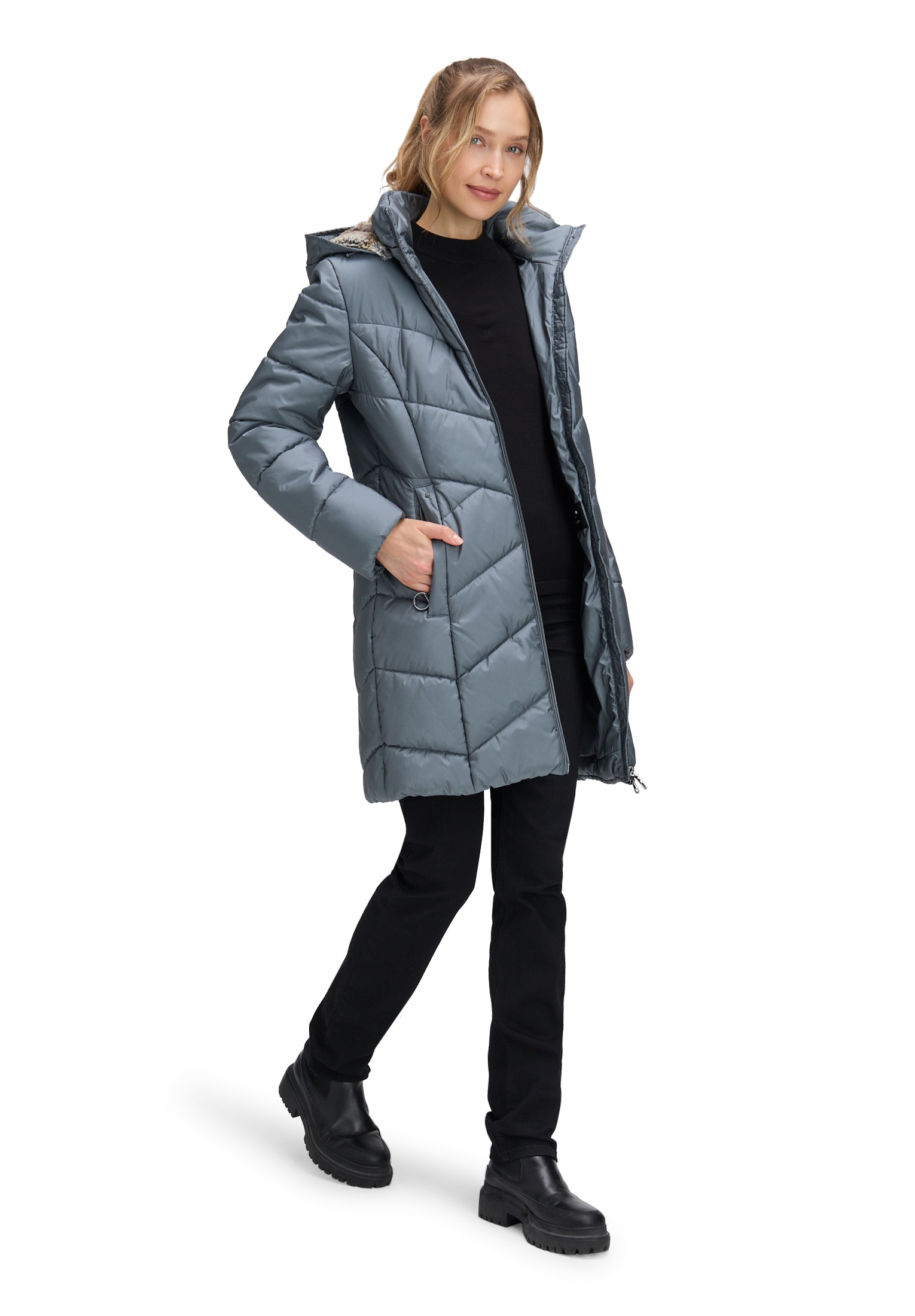 Betty Barclay Outdoorjacke »Betty Barclay Damen Outdoorjacke mit abnehmbarer Kapuze«, mit Kapuze