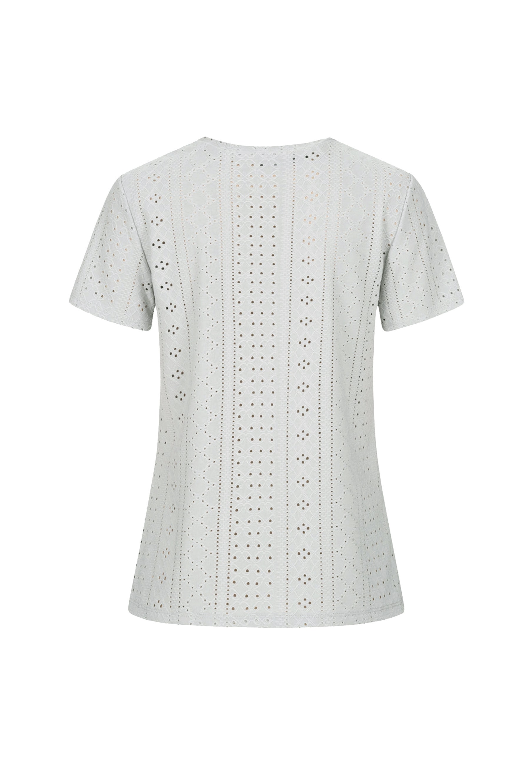 CLOUD 5IVE T-Shirt »CLOUD 5IVE T-Shirt mit Lochmuster und Rundhals« 1 Stk.