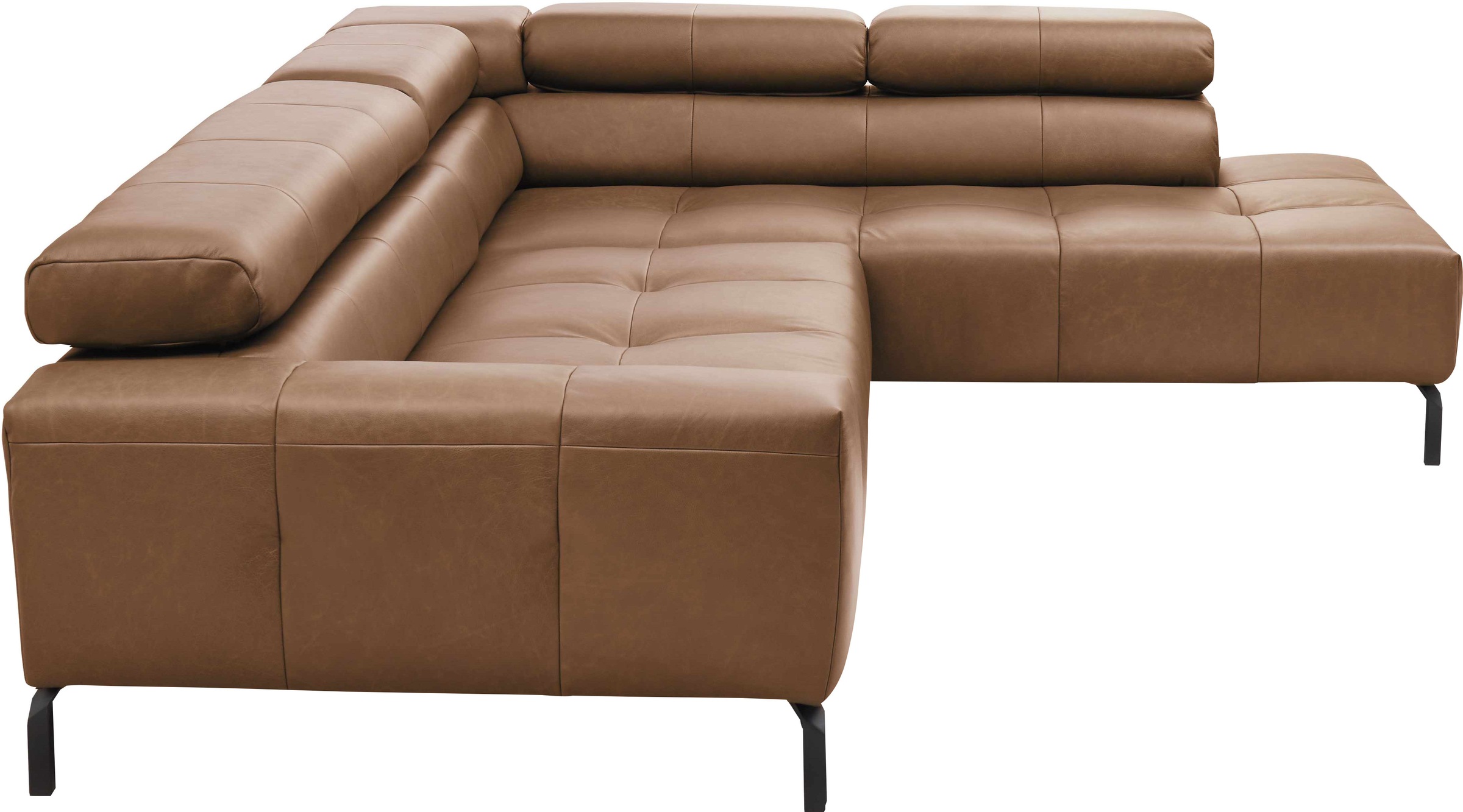 Places of Style Ecksofa »Cleveland, L-Form, incl. Kopfteilverstellung, Breite 276 cm«, wahlweise elektrischer Sitzvorzug