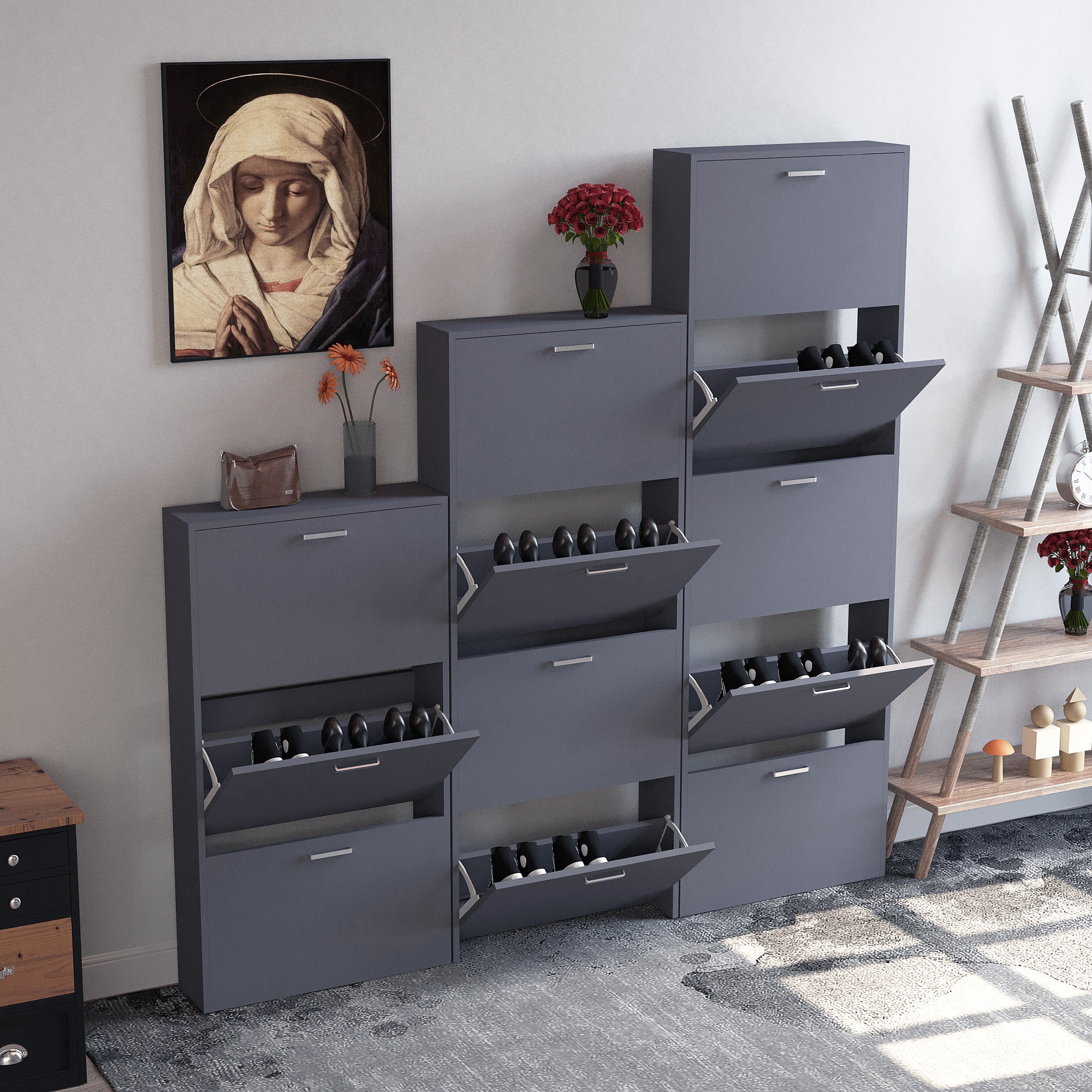 VCM Schuhschrank »Holz Regal Schuhschrank Schuhkipper Sulos M«