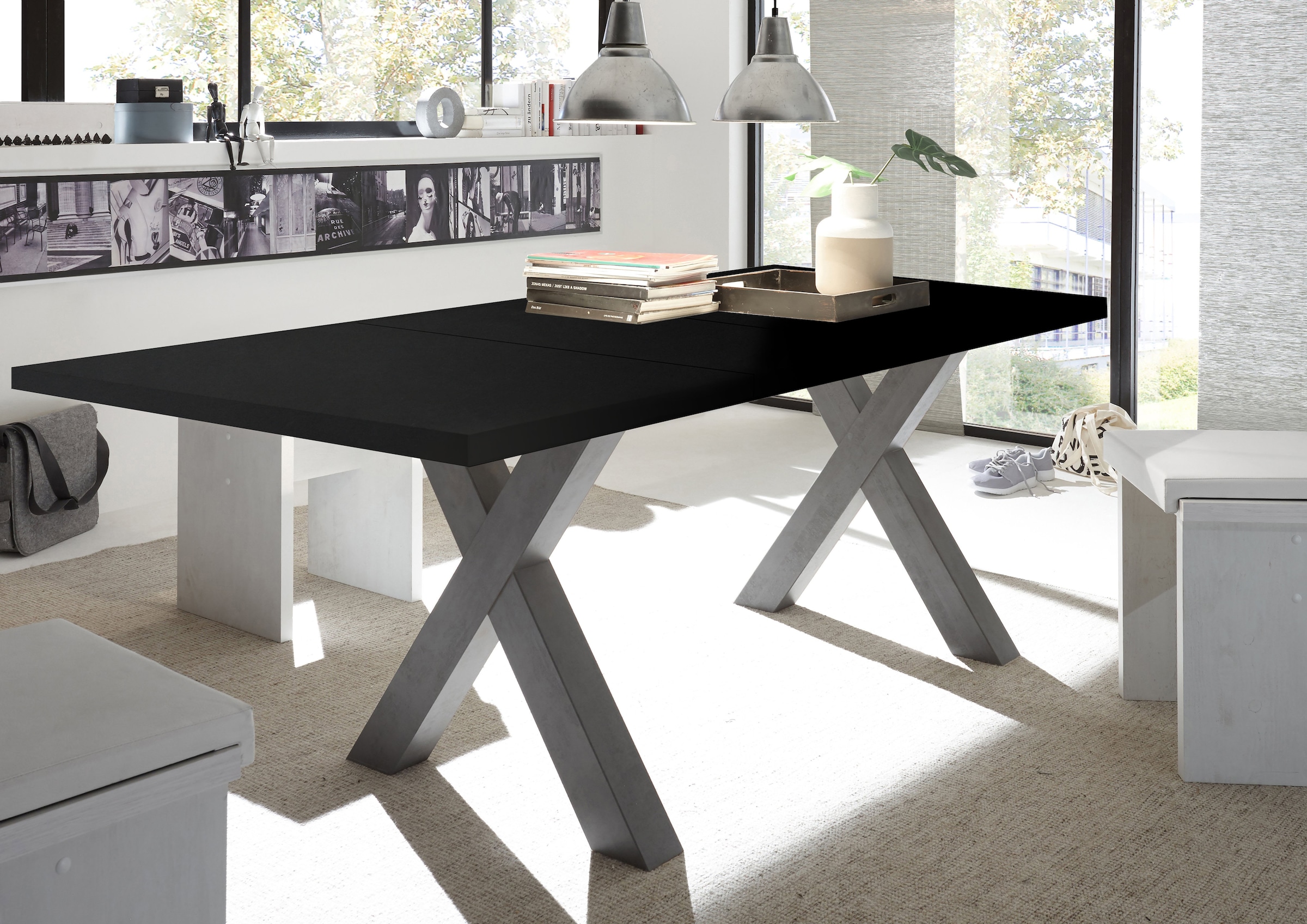 Mäusbacher Esstisch "Mister TOPSELLER", mit Auszug (160-210 cm), Gestell in günstig online kaufen