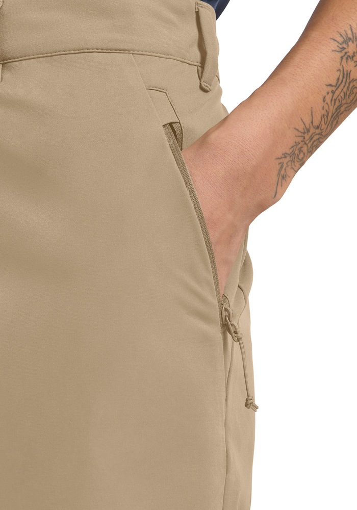 Shorts JACK WOLFSKIN "PICO TRAIL SHORTS W", Damen, Gr. 38, N-Gr, hazel wood, Obermaterial: 100% Polyester. Futter: 100% Polyester, Hosen Shorts 3