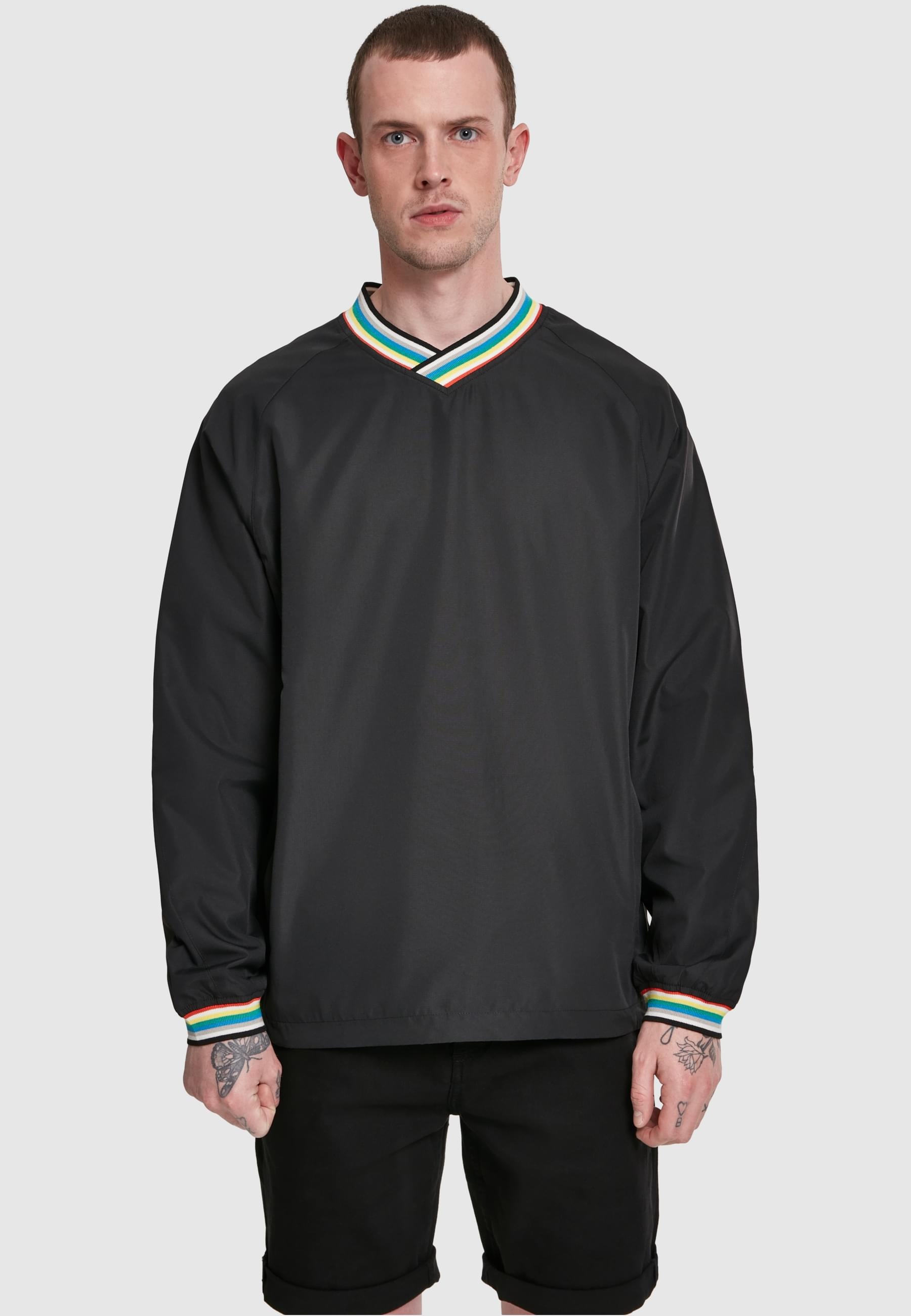 URBAN CLASSICS Rundhalspullover »Urban Classics Herren Warm Up Pull Over«, (1 tlg.)