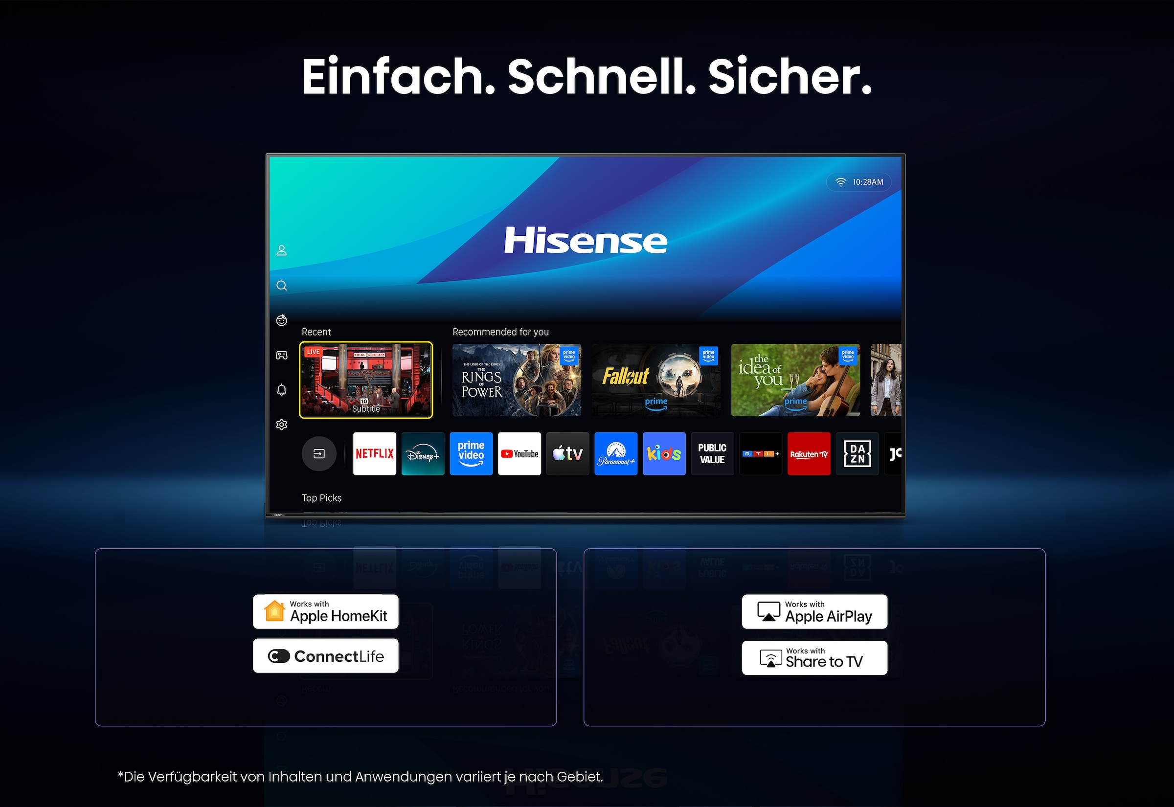 Hisense LED-Fernseher »40E4DS« 100 cm/40 ″ Full HD Smart-TV