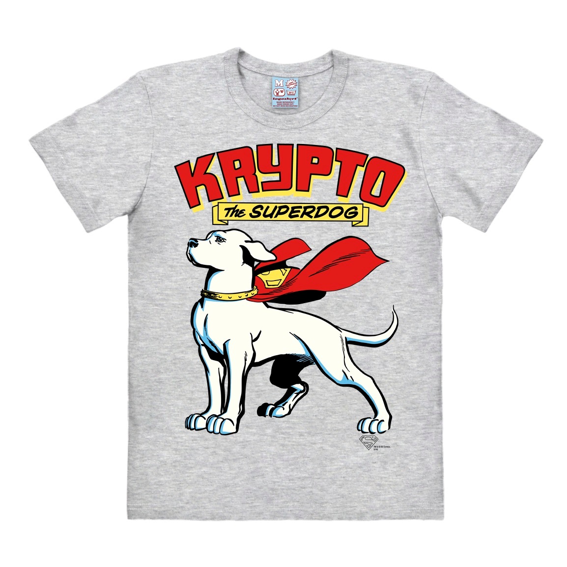 LOGOSHIRT T-Shirt »Superdog - Krypto - DC Comics«, mit coolem Retro-Motiv