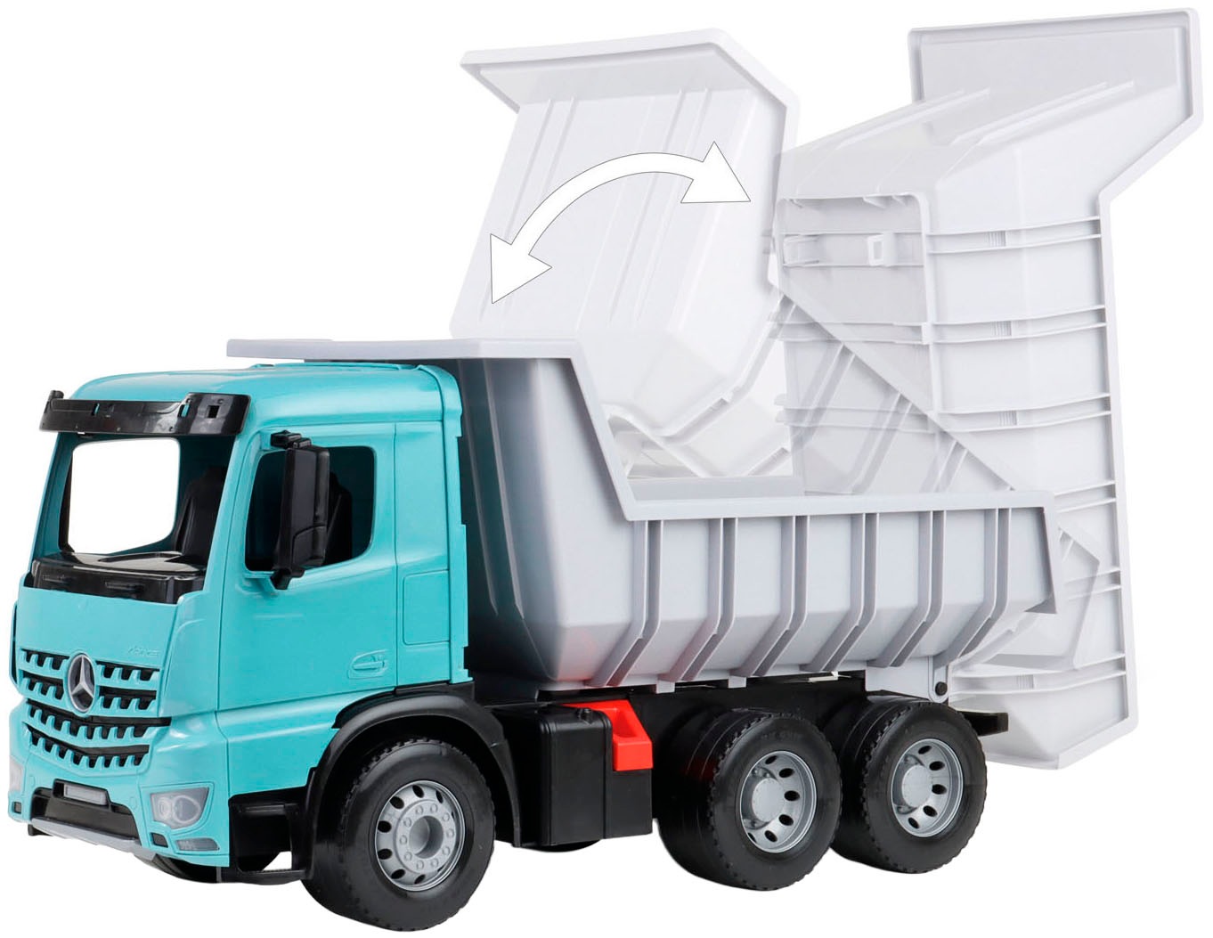 Lena® Spielzeug-Kipper »Giga Trucks Muldenkipper Mercedes-Benz Arocs, petrol« Made in Europe