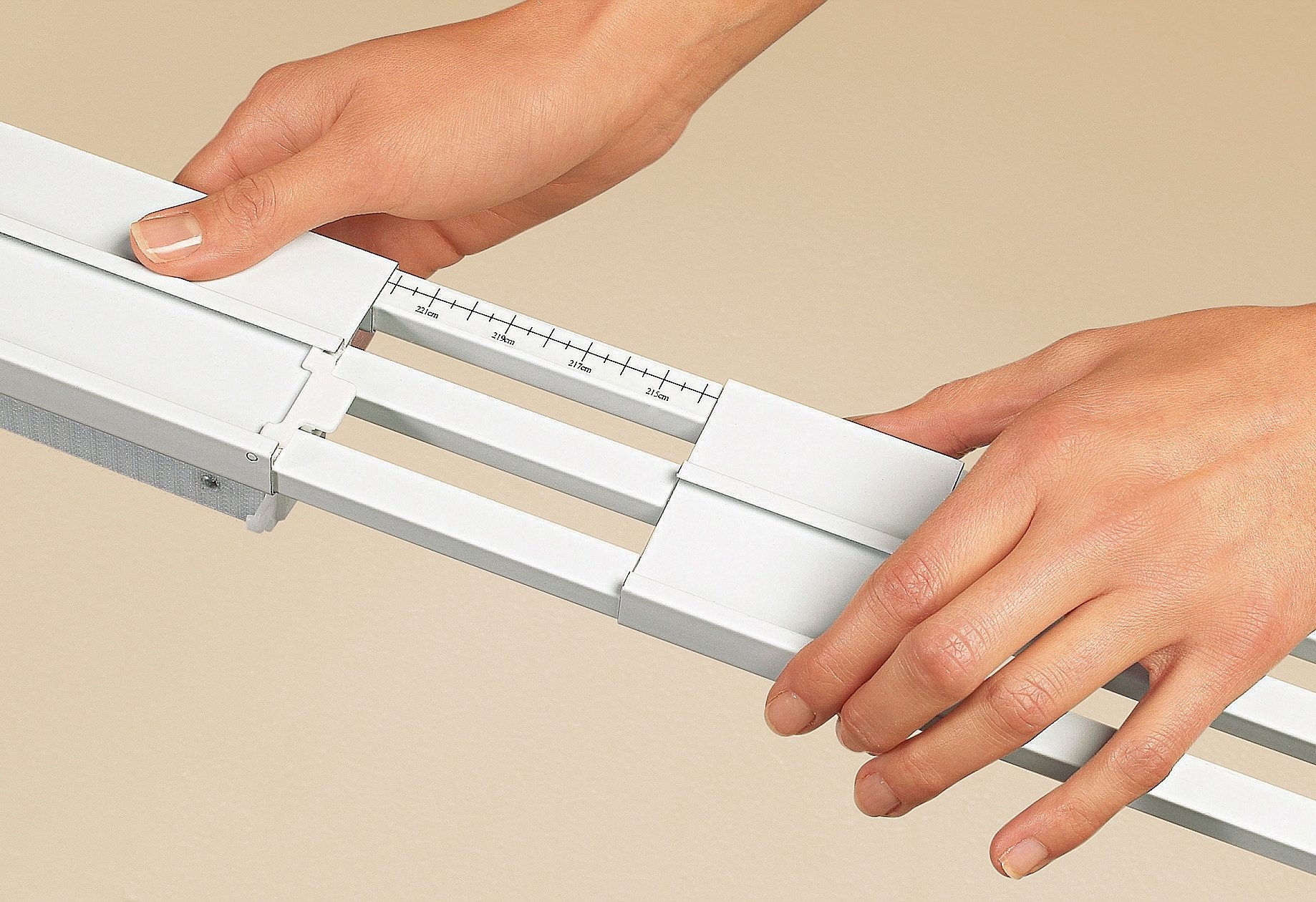 sunlines Schienensystem, 3 läufig-läufig, ausziehbar, Komplett-Set