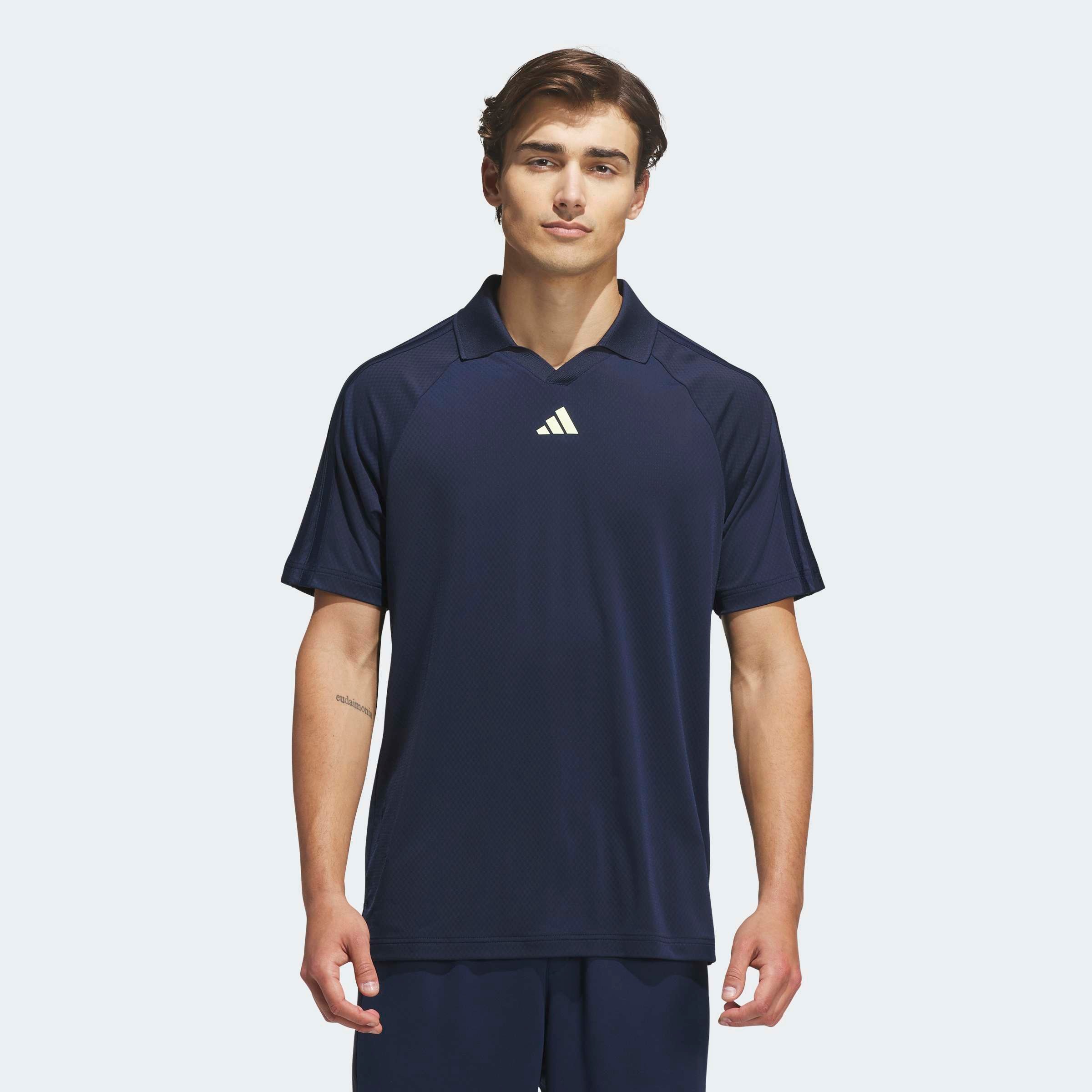 adidas Performance Poloshirt für Golf, aus Polyester und Elasthan, sportlicher Schnitt