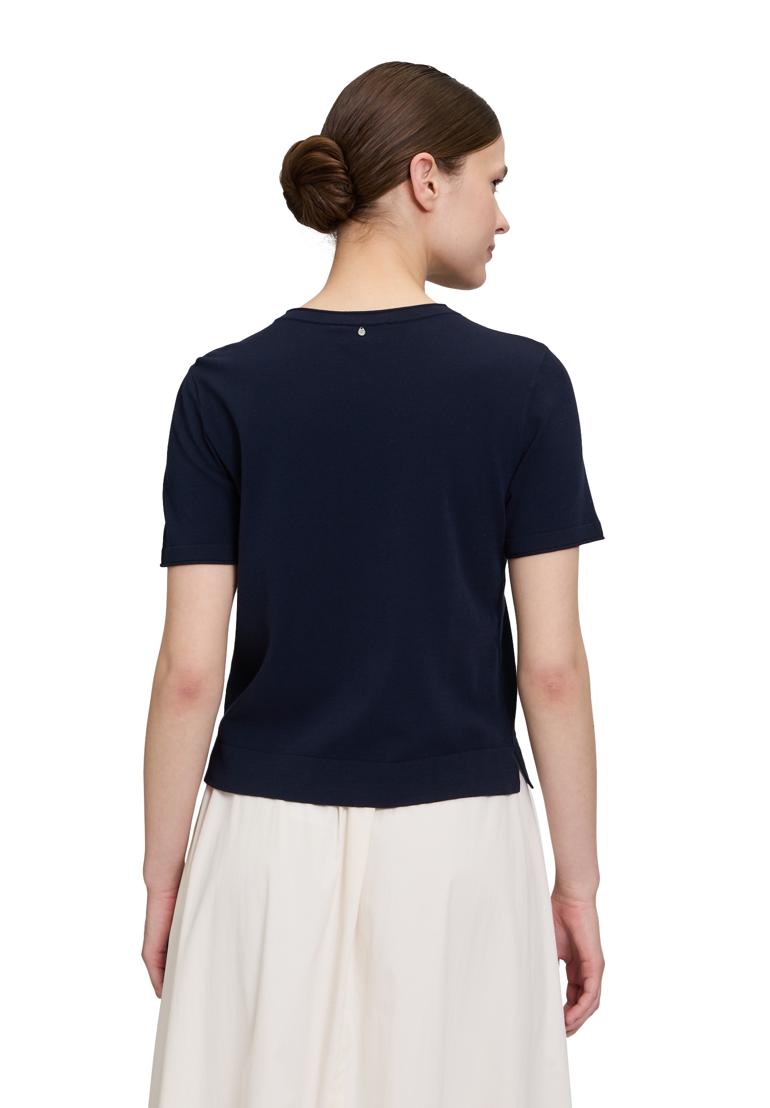 Vera Mont Kurzarmshirt »Vera Mont Feinstrickpullover mit Rundhalsausschnitt«, (1 tlg.), Struktur