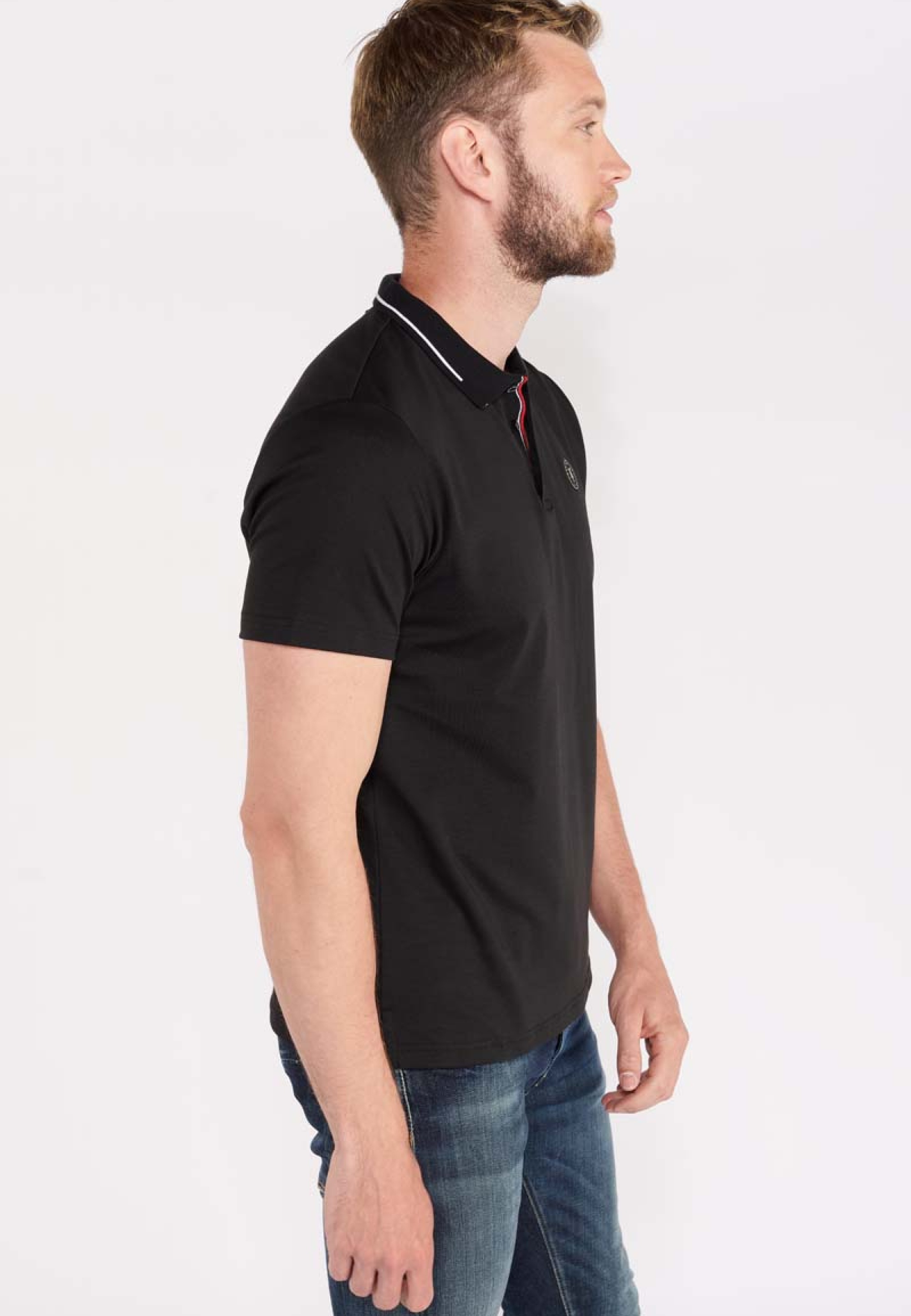 Le Temps Des Cerises Poloshirt »ARON«, mit trendigem Kontraststreifen