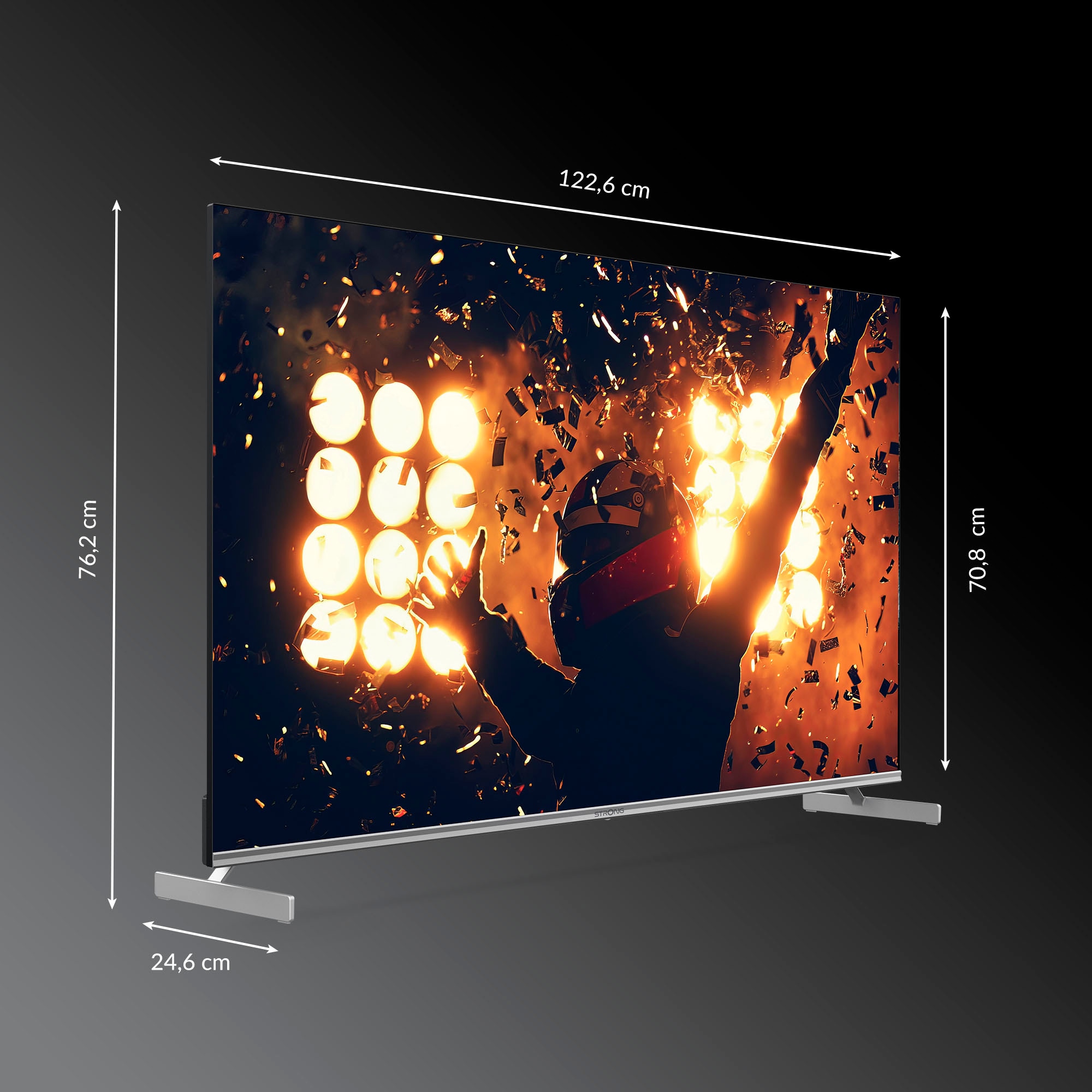 Strong QLED-Fernseher »SRT 55UF8733«, 139 cm/55 Zoll, 4K Ultra HD, Google TV-Smart-TV