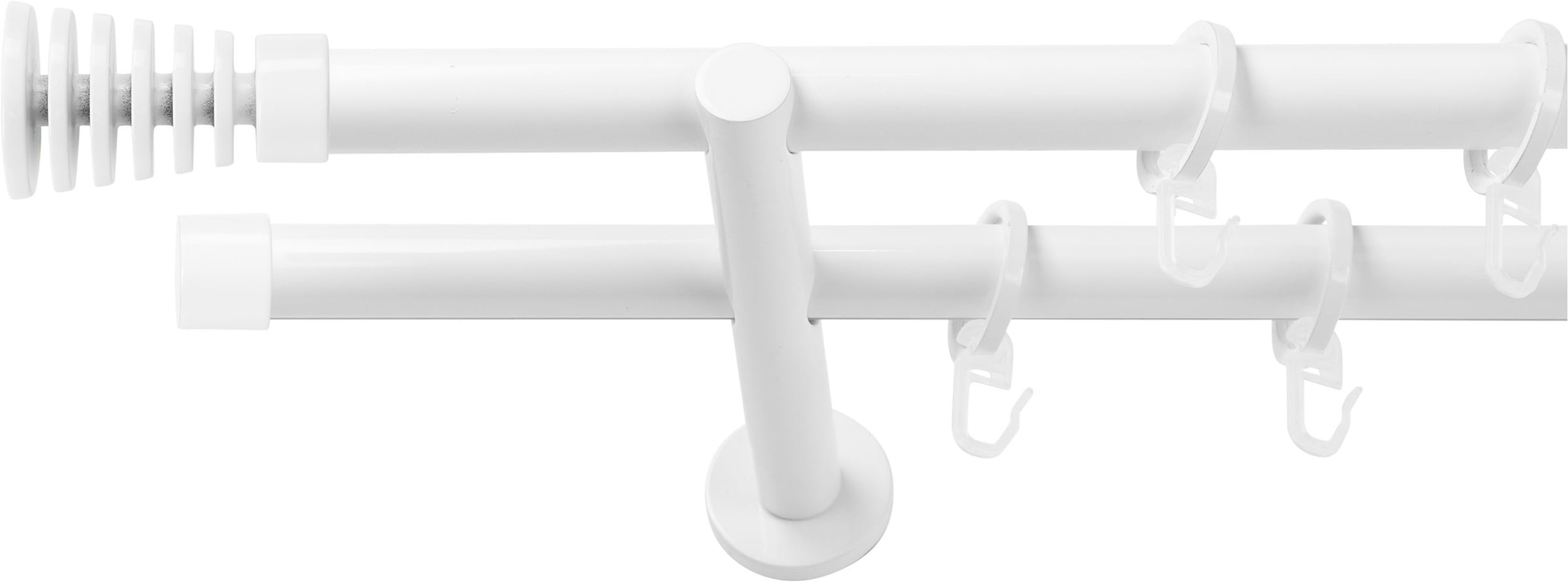 SN DECO GROUP Gardinenstange Ø 19 mm 2 läufig-läufig Fixmaß;kürzbar