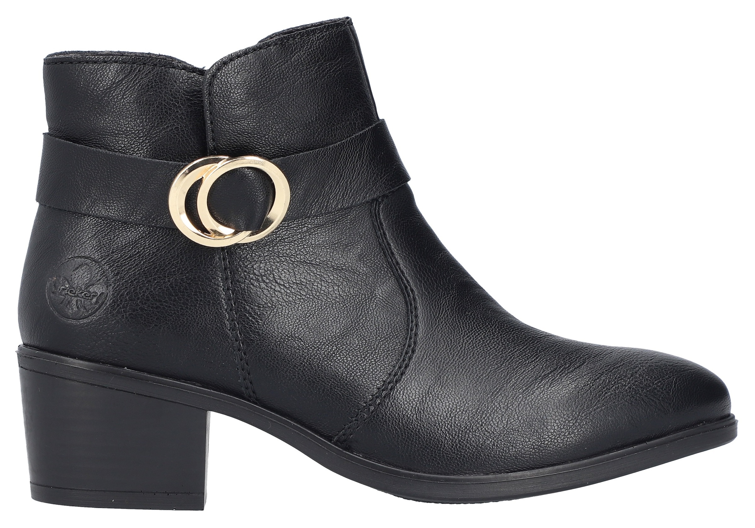 Rieker Stiefelette, Ankleboots, Blockabsatz, mit Innenreißverschluss