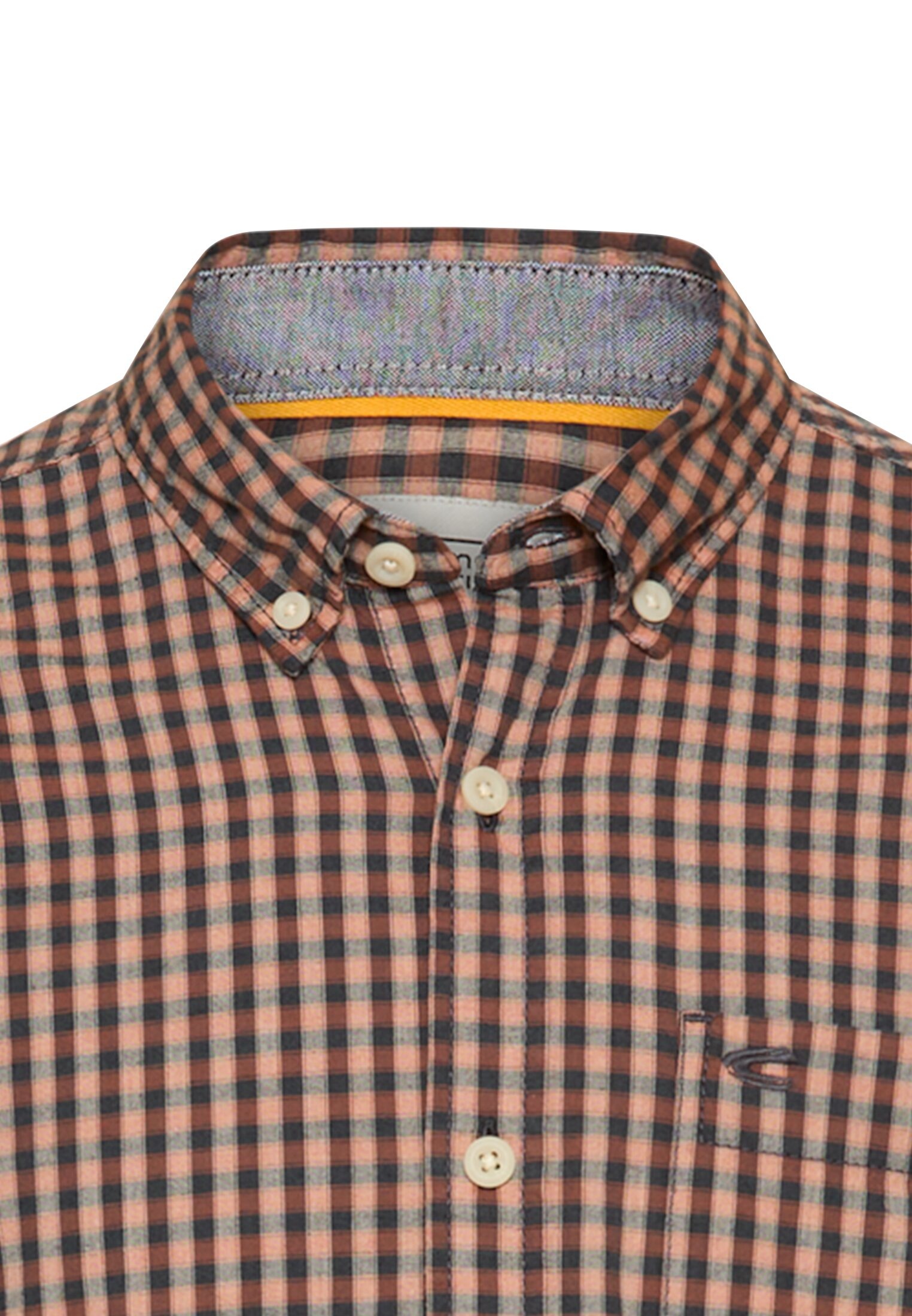 Thumbnail - camel active Karohemd mit Logo Stickerei