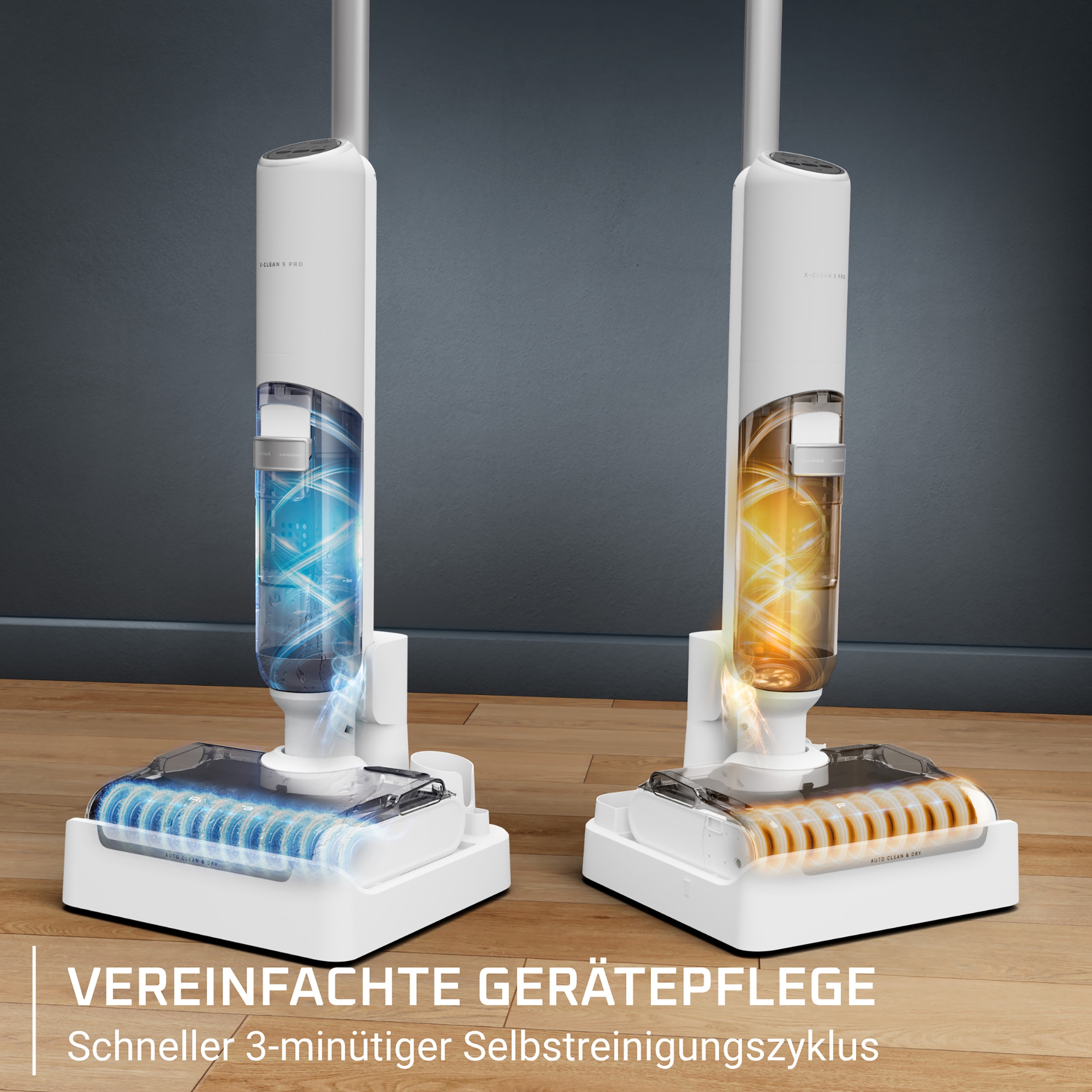 Rowenta Nass-Trocken-Akkusauger »X-Clean 5 Pro« 250 W, beutellos, selbstreinigend und -trocknend, AUTO-Erkennungsmodus