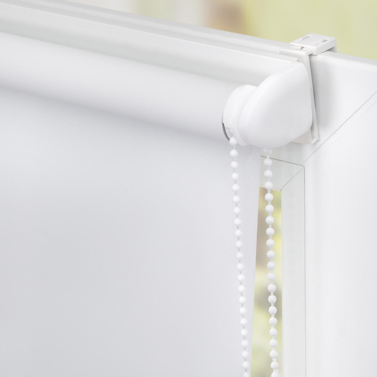 Thumbnail - LICHTBLICK ORIGINAL Seitenzugrollo "Rollo Klemmfix, ohne Bohren, Verdunkelung, Nordseestrand - Rot Weiß" verdunkelnd Ver...