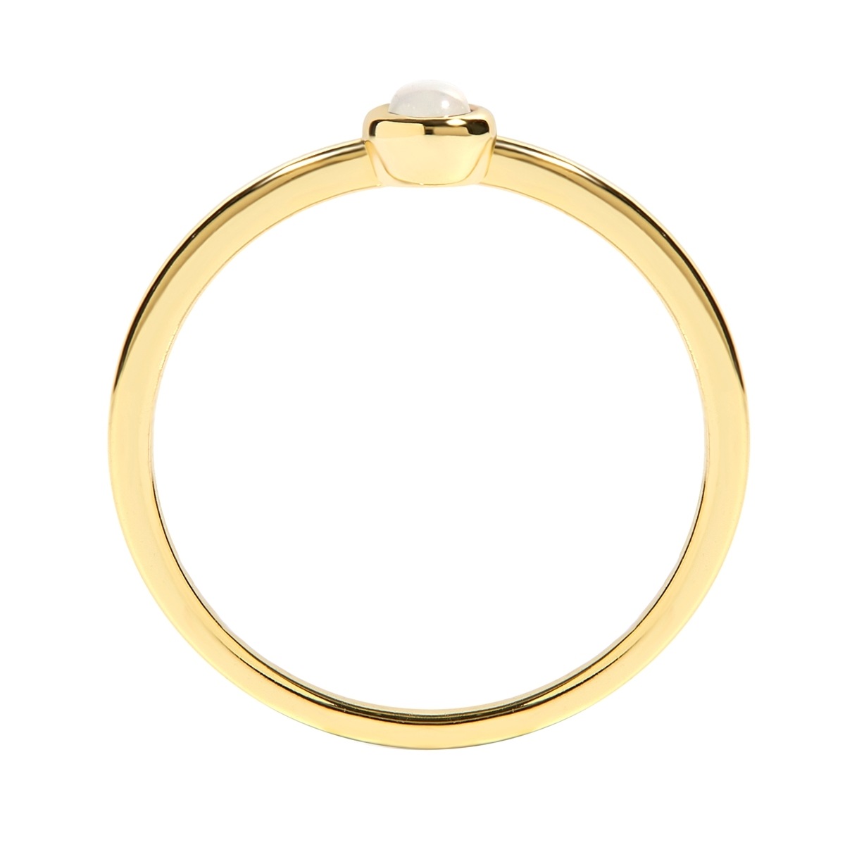 Glanzstücke München Fingerring »AV269« mit Mondstein (synth.)