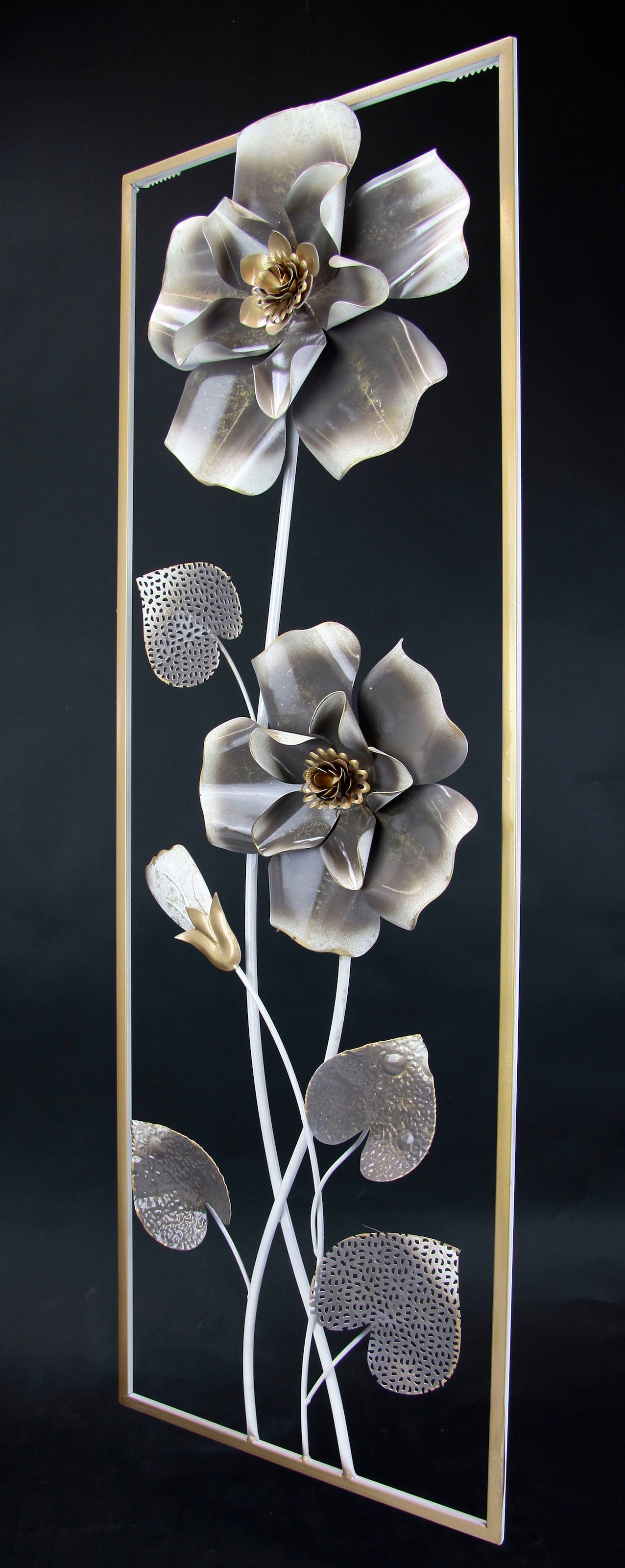 Blumen«, BAUR Wandskulptur | I.GE.A. Wanddeko, Metall, Wandbild kaufen »Metallbild