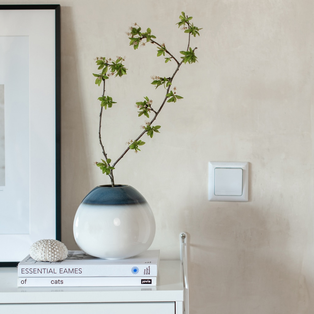 like. by Villeroy & Boch Dekovase »Vase Drop Lave Home 12,8 cm weiß-blau«