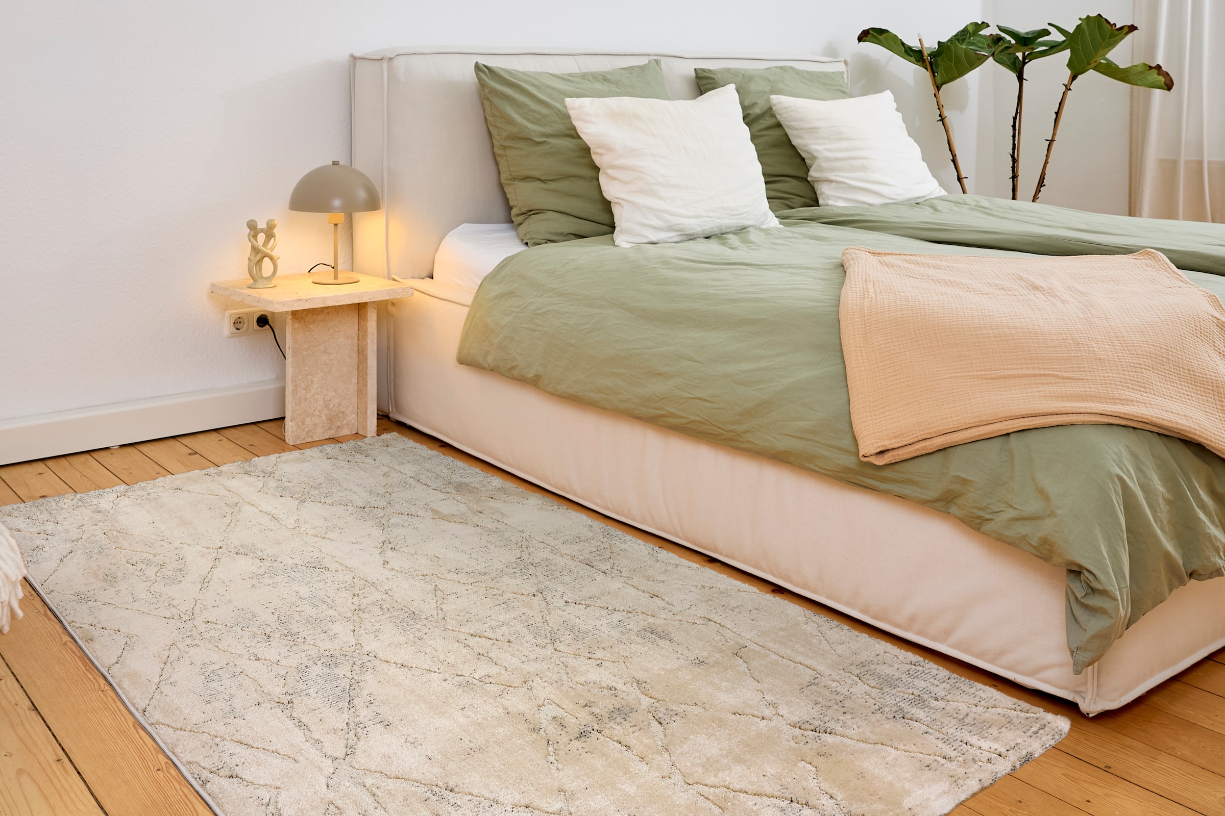 ASTRA Teppich »Lou 254«, rechteckig, 10 mm Höhe, Hoch Tief Struktur, Kurzflor, Wohnzimmer, Schlafzimmer